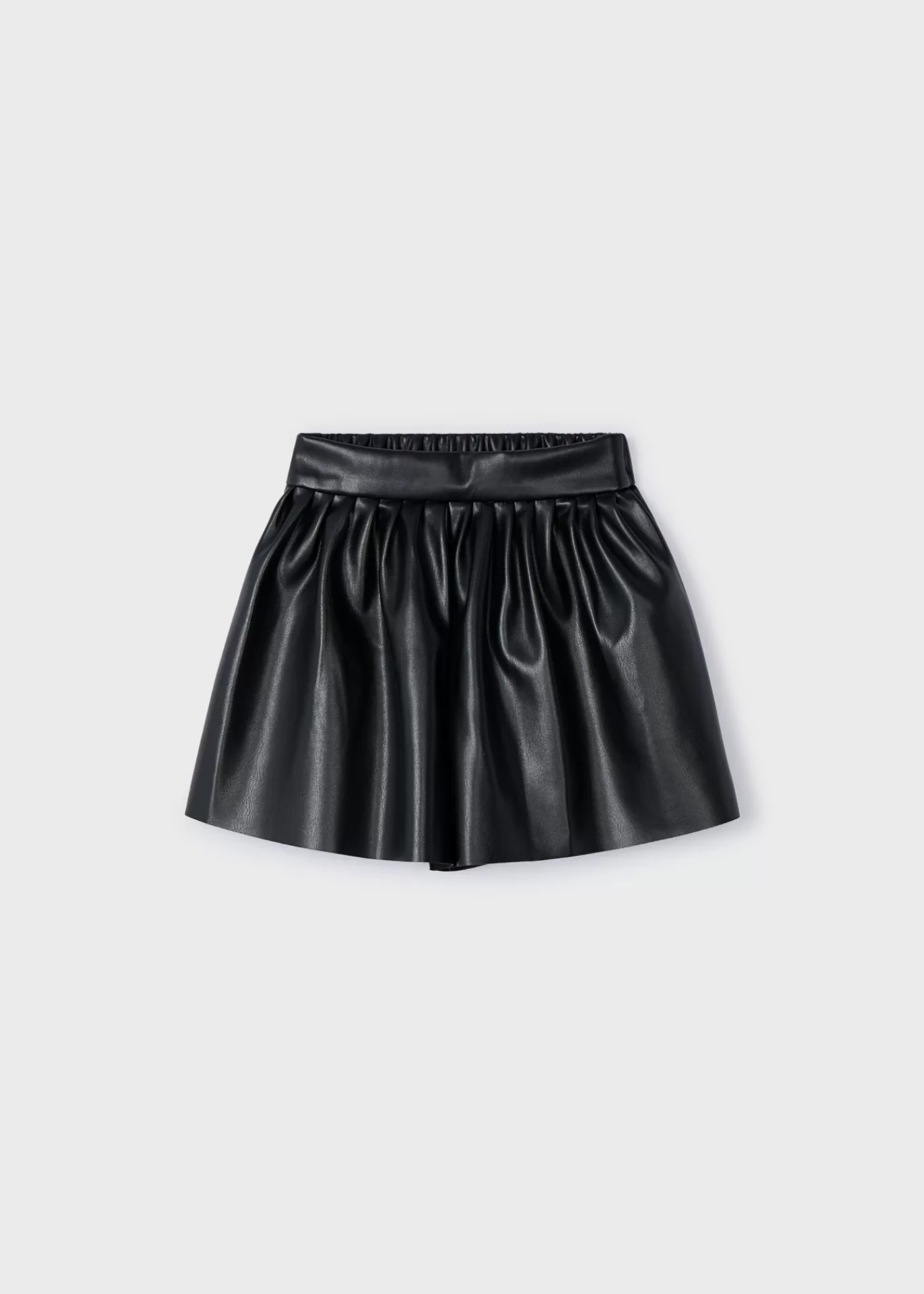 Mayoral Girl Faux Leather Shorts Black Best Sale