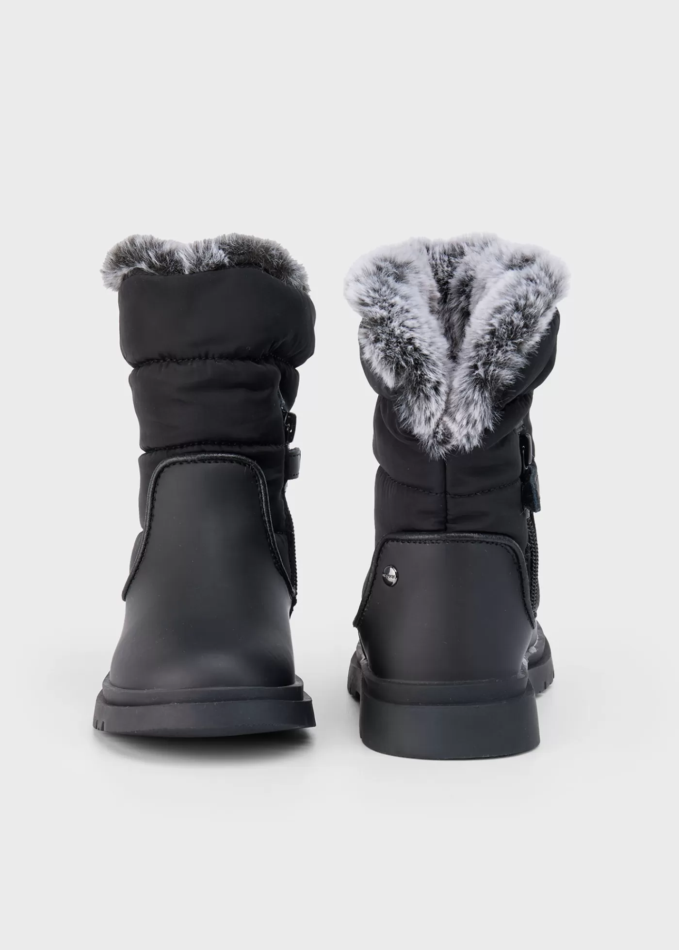 Mayoral Girl Fur Lined Boots Black Hot