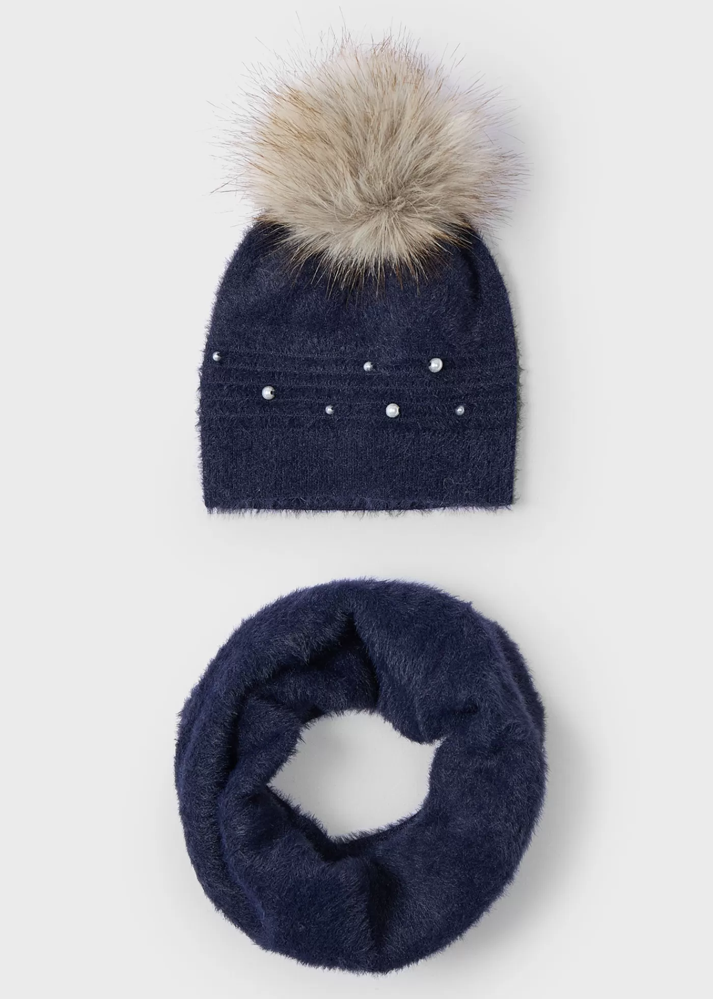 Mayoral Girl Hat and Snood Set Navyblue Shop