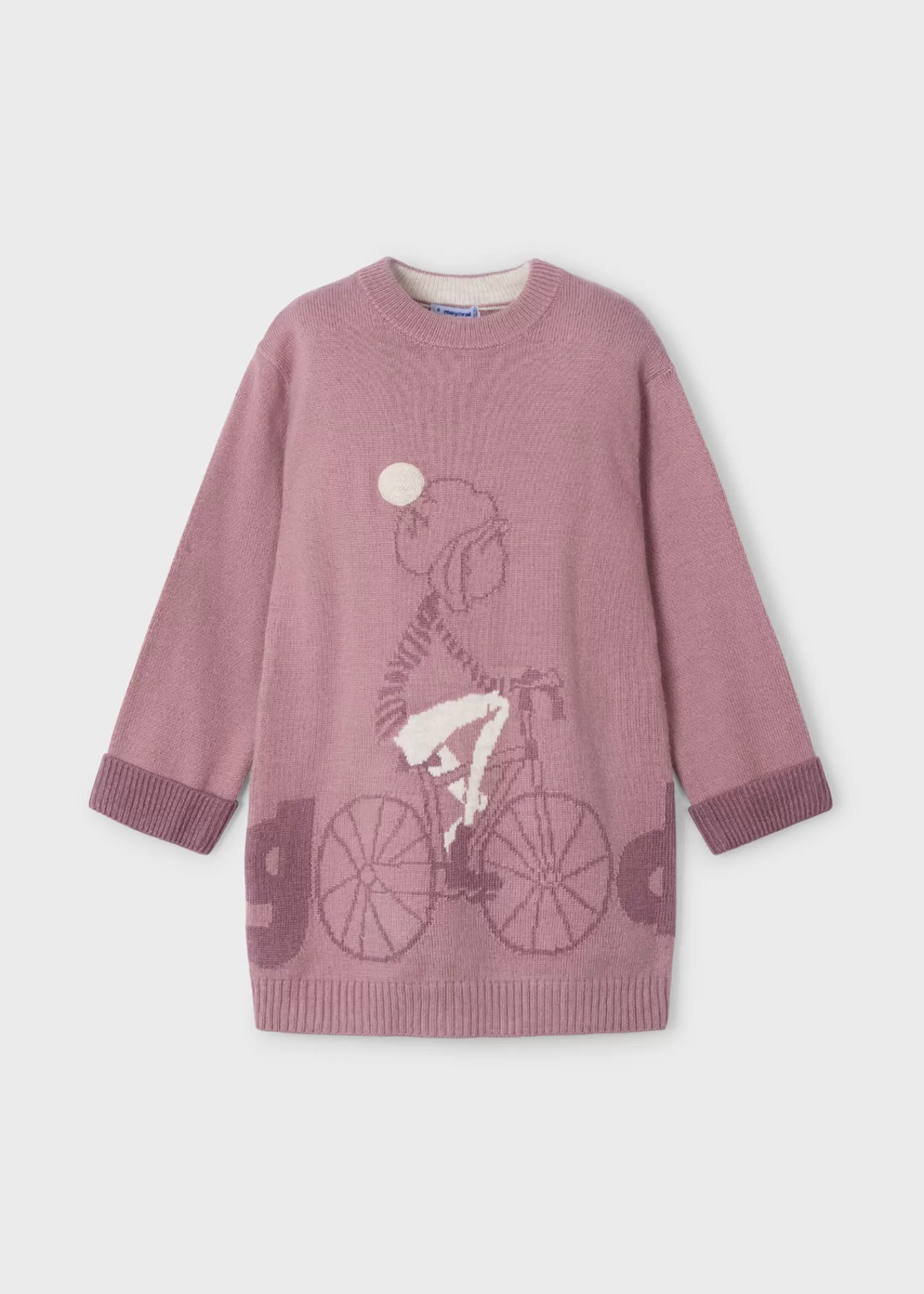 Mayoral Girl Knit Bike Sweater Dress Rosy Store