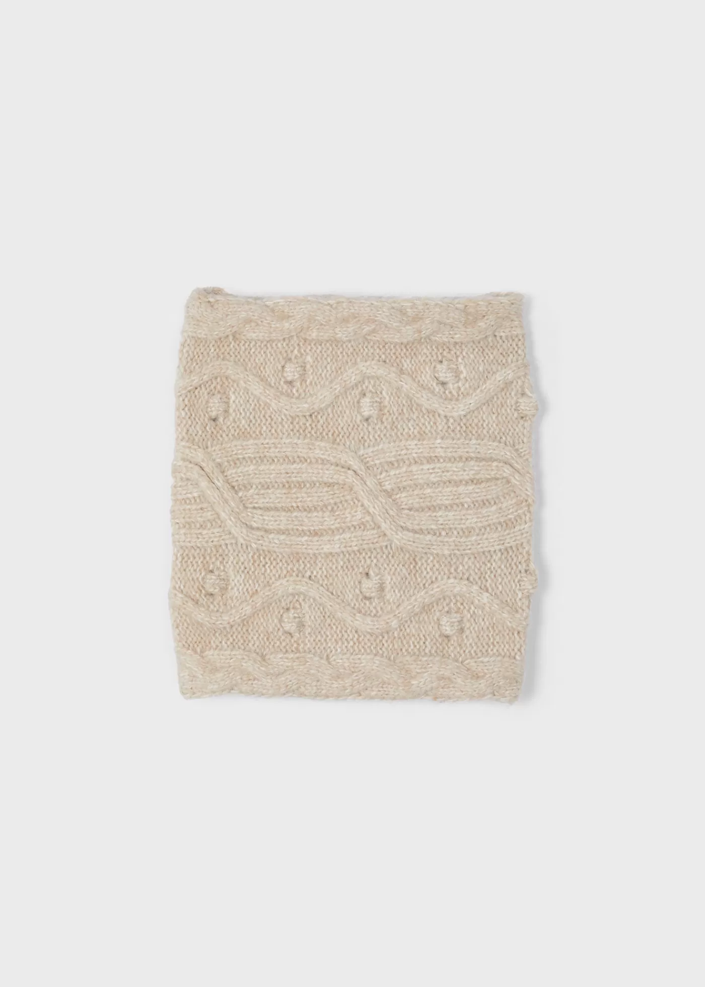 Mayoral Girl Knit Neck Warmer Sand Shop