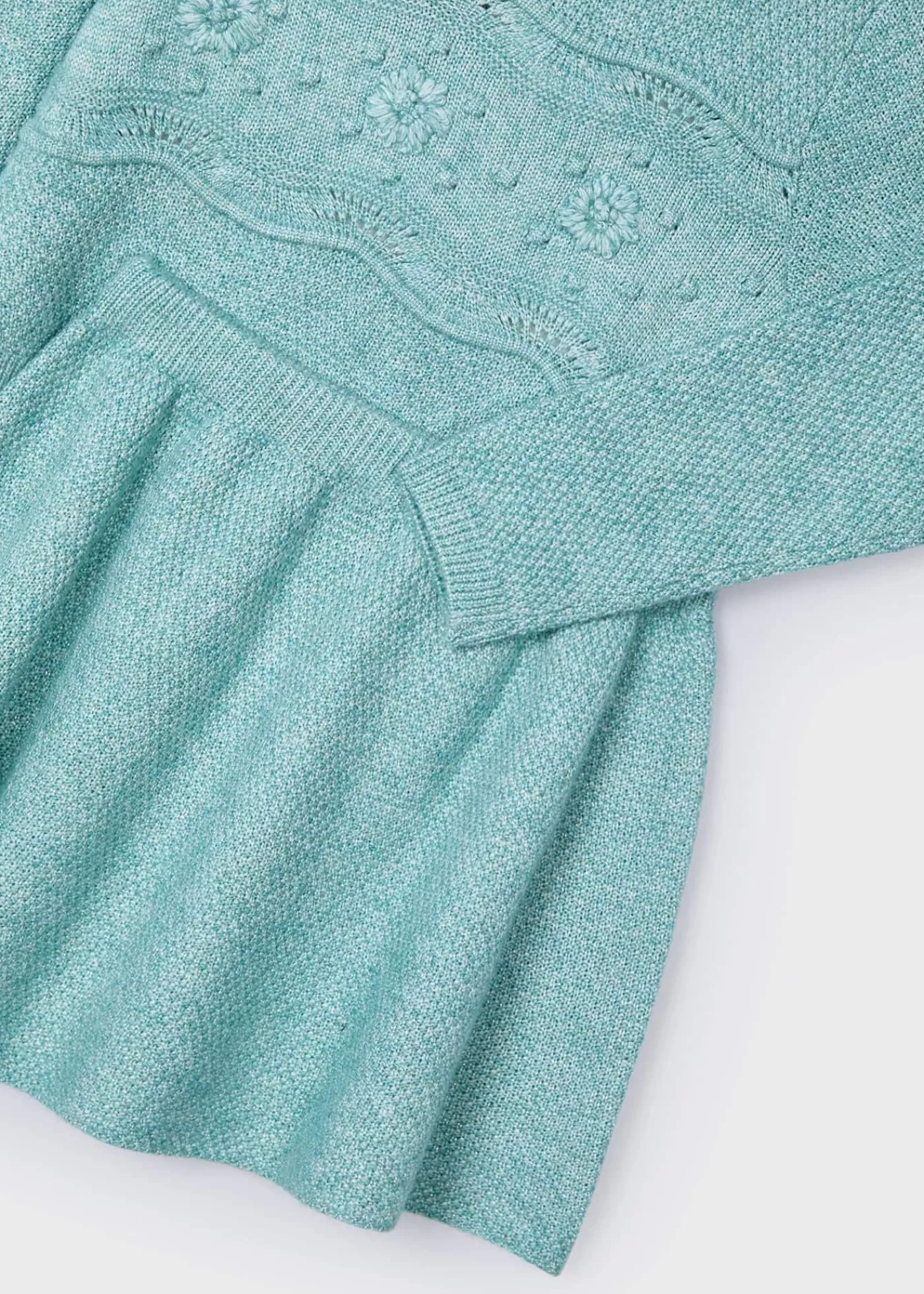 Mayoral Girl Knit Skirt and Sweater Set Emeraldheather Online