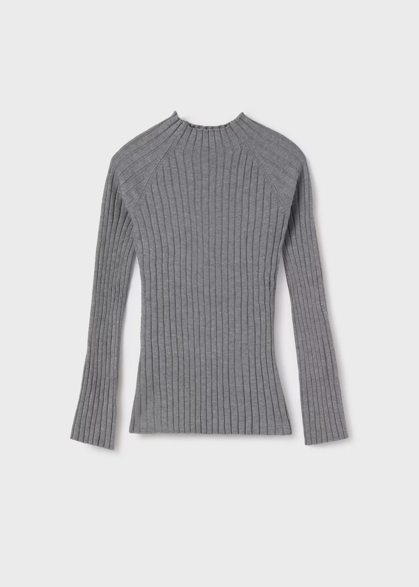 Mayoral Girl Knit Turtleneck Steel Hot