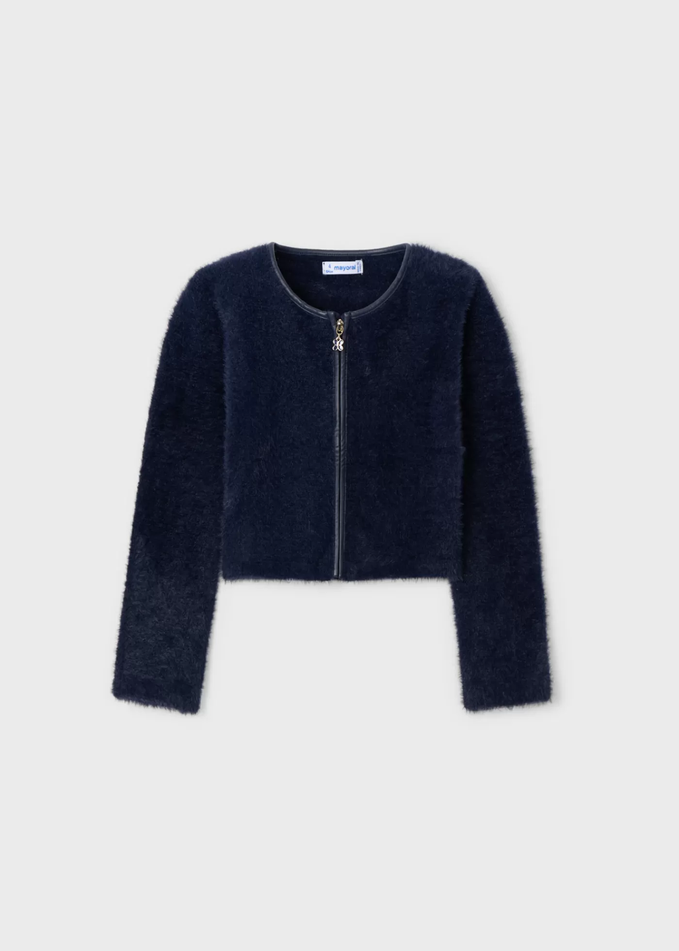 Mayoral Girl Knit Zip Cardigan Navyblue Clearance