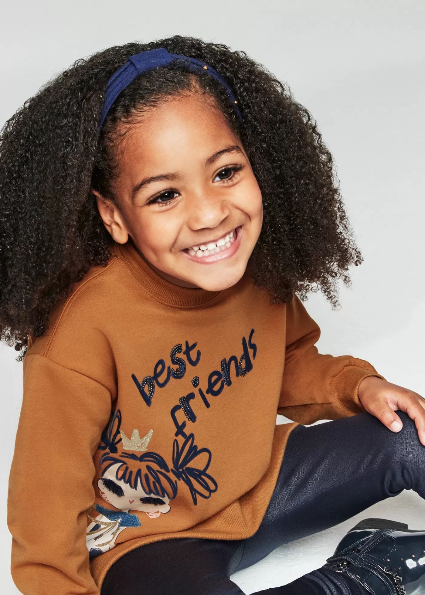 Mayoral Girl Leggings and Sweatshirt Set Caramel Discount