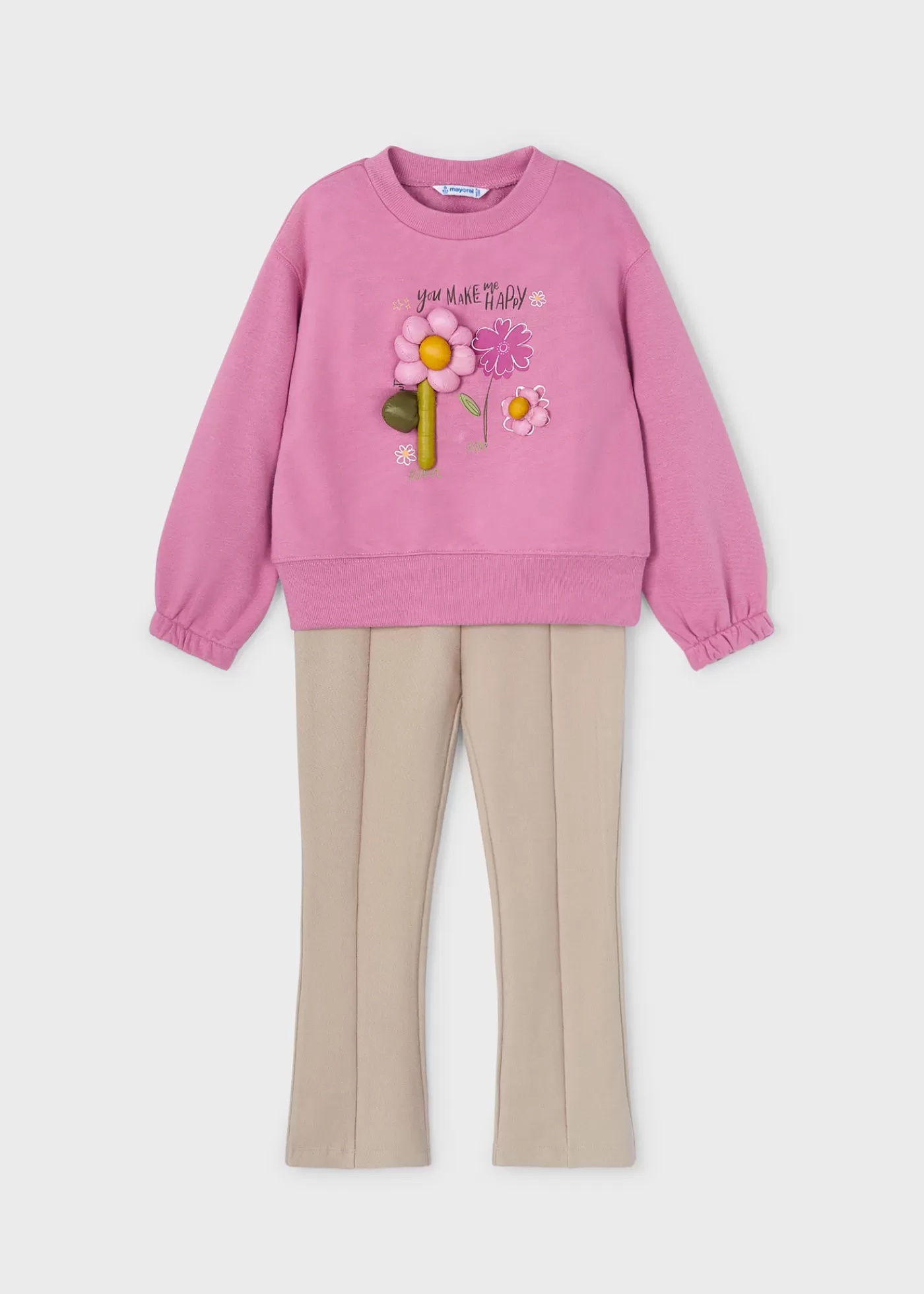 Mayoral Girl Leggings and Sweatshirt Set Camellia Best