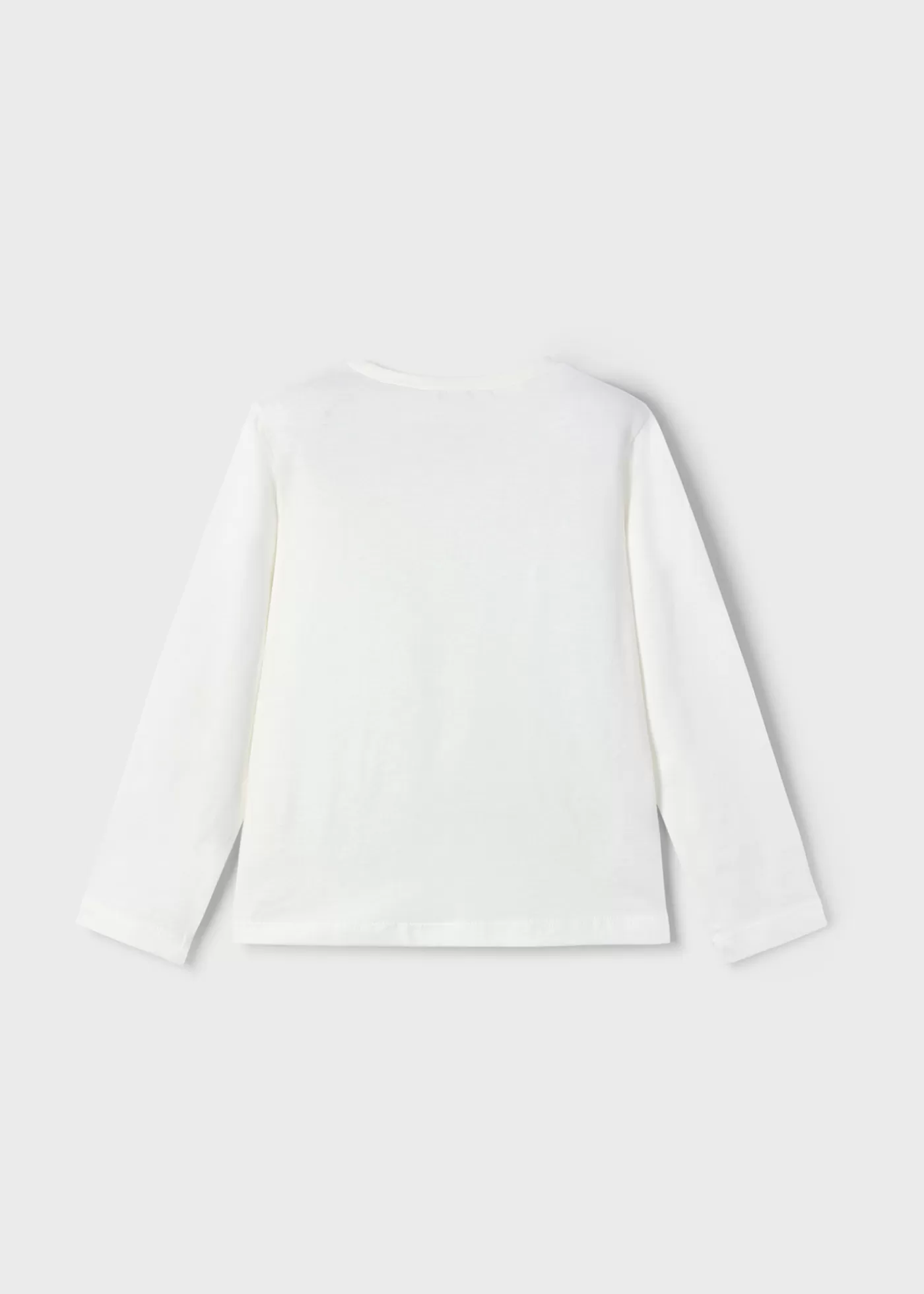 Mayoral Girl Long-Sleeve Flowers T-Shirt Offwhite Cheap