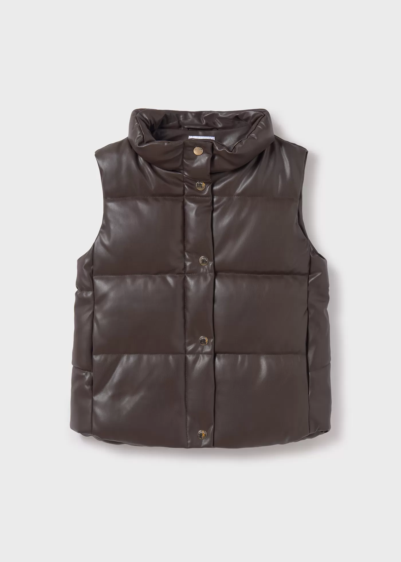 Mayoral Girl Padded Vest Chocolate Sale