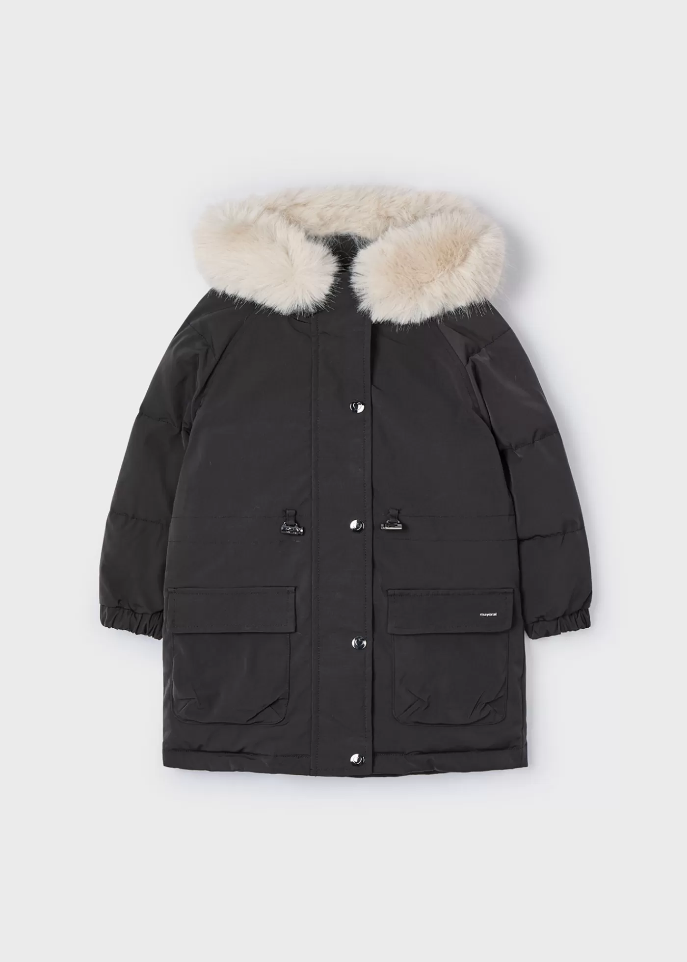 Mayoral Girl Parka Coat Black Best