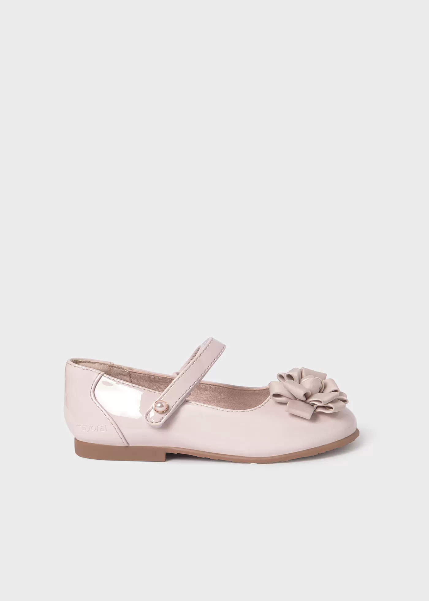 Mayoral Girl Patent Leather Mary Janes Offwhite Outlet