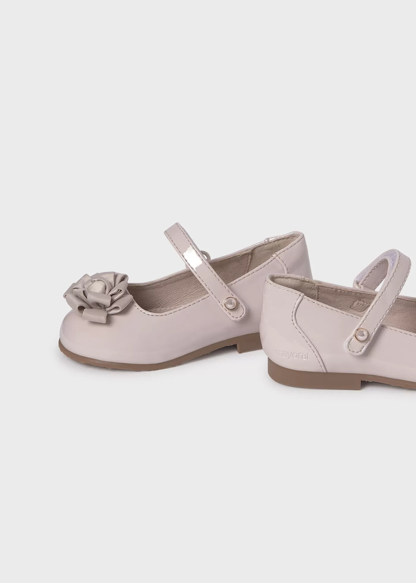 Mayoral Girl Patent Leather Mary Janes Offwhite Outlet