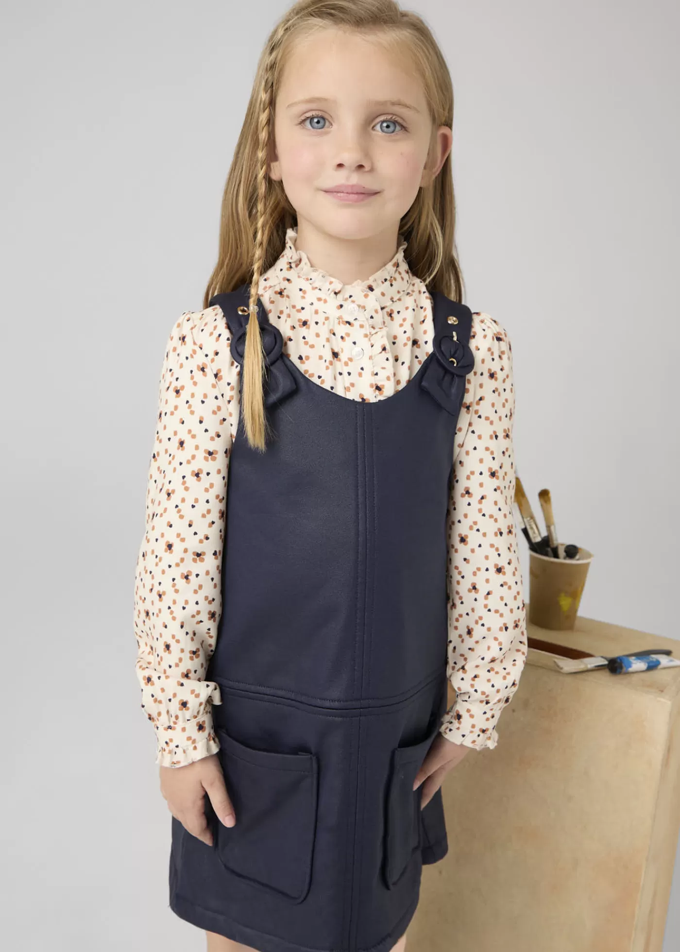 Mayoral Girl Pinafore Navyblue Online