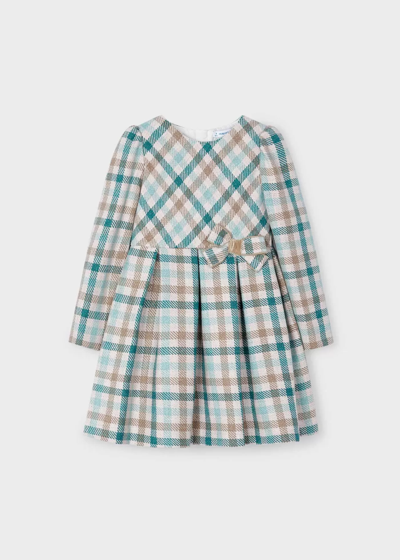 Mayoral Girl Plaid Dress Jade Cheap