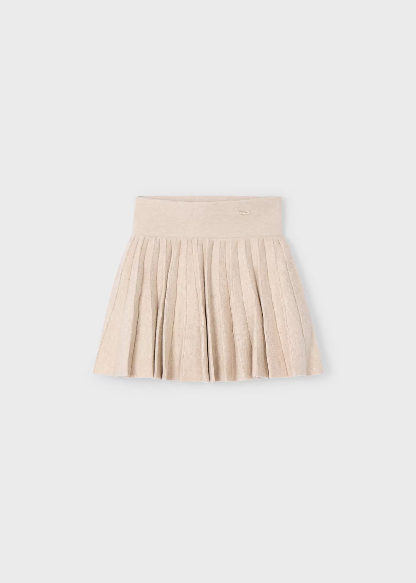 Mayoral Girl Pleated Knit Skirt Sand Cheap