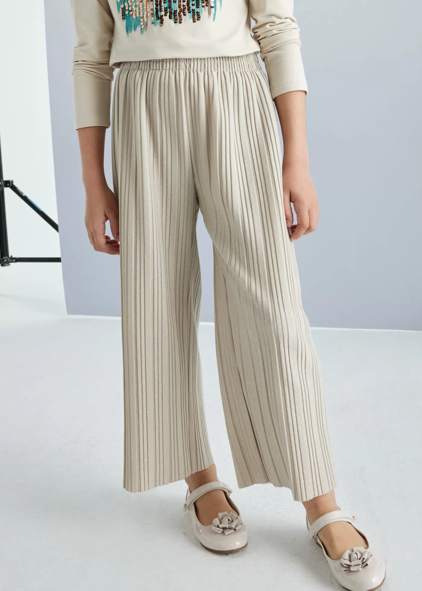 Mayoral Girl Pleated Pants Champagne Best Sale