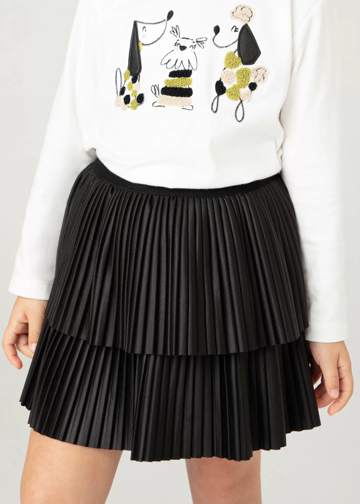 Mayoral Girl Pleated Skirt Black Store