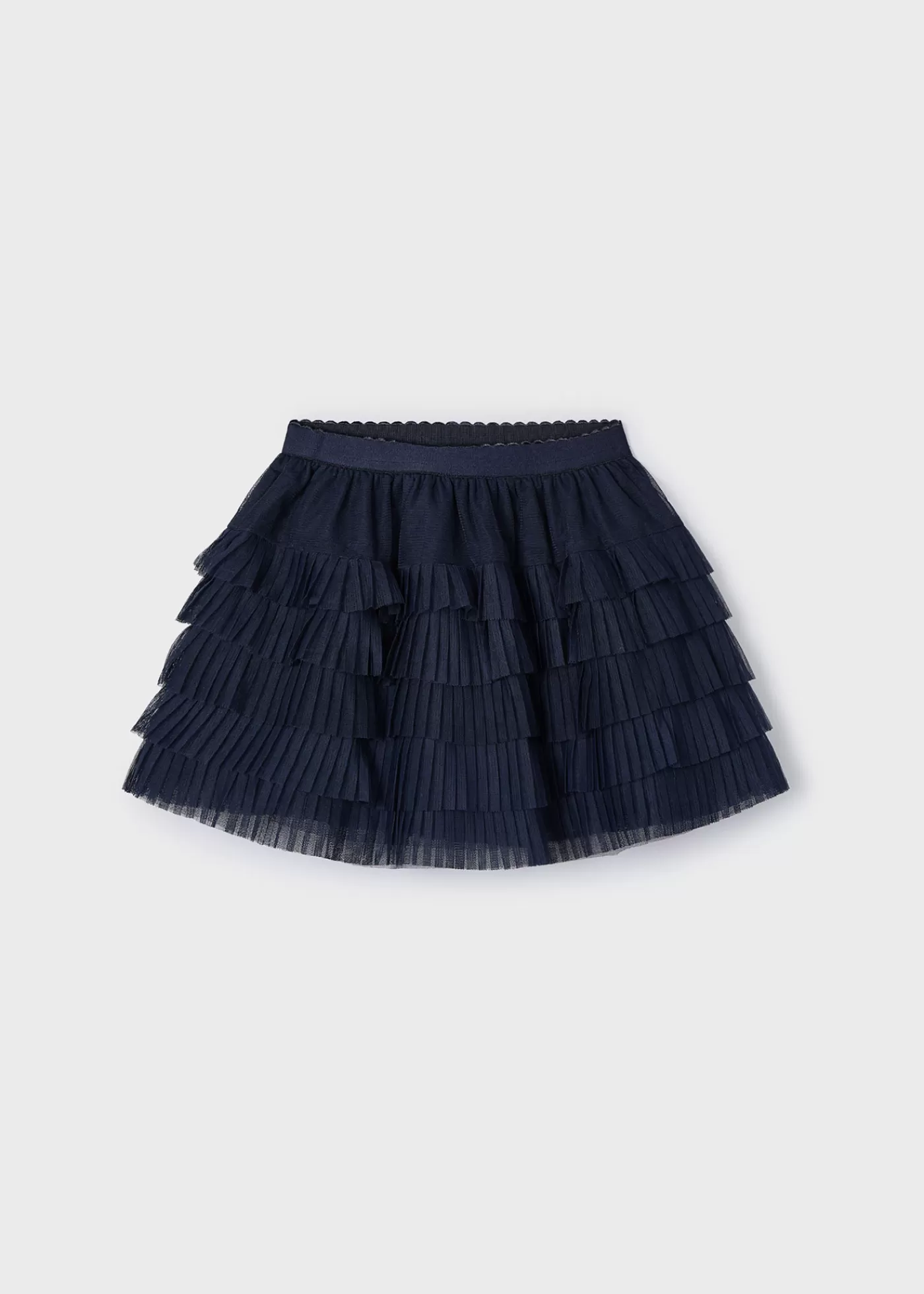 Mayoral Girl Pleated Tulle Skirt Navyblue Store