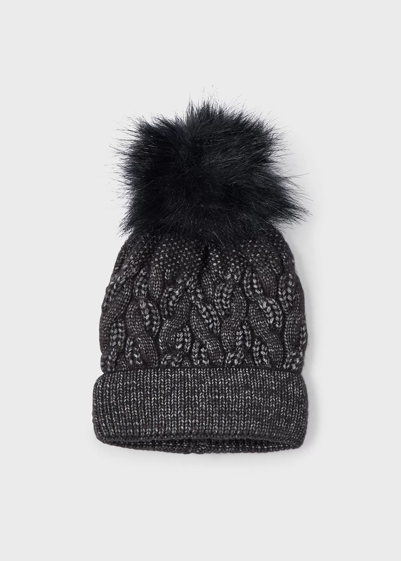 Mayoral Girl Pom Pom Hat Heathercharcoal Best Sale