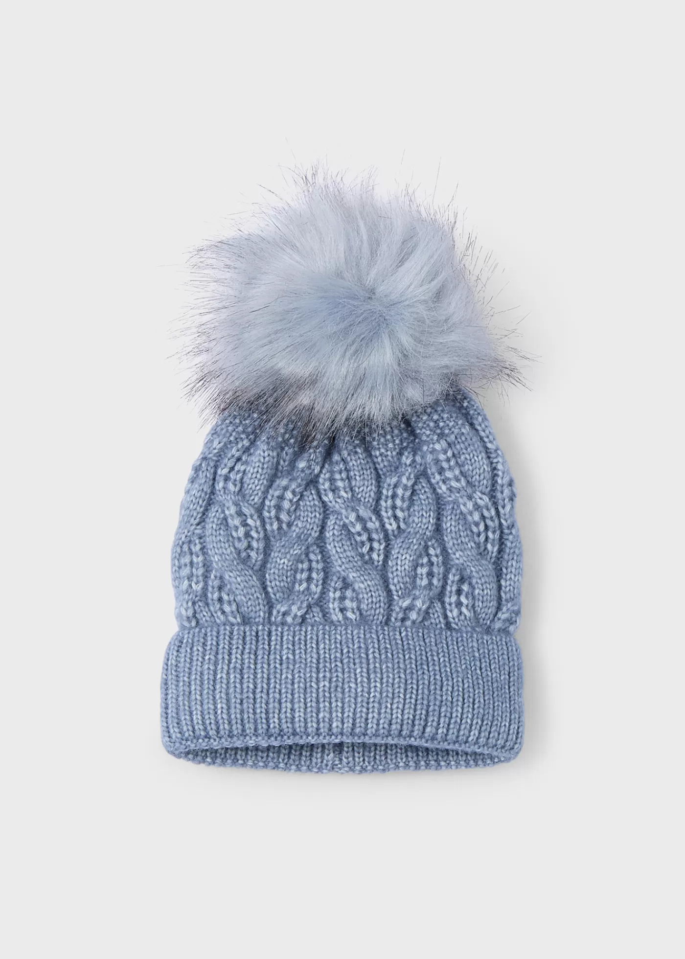 Mayoral Girl Pom Pom Hat Lightblue Cheap