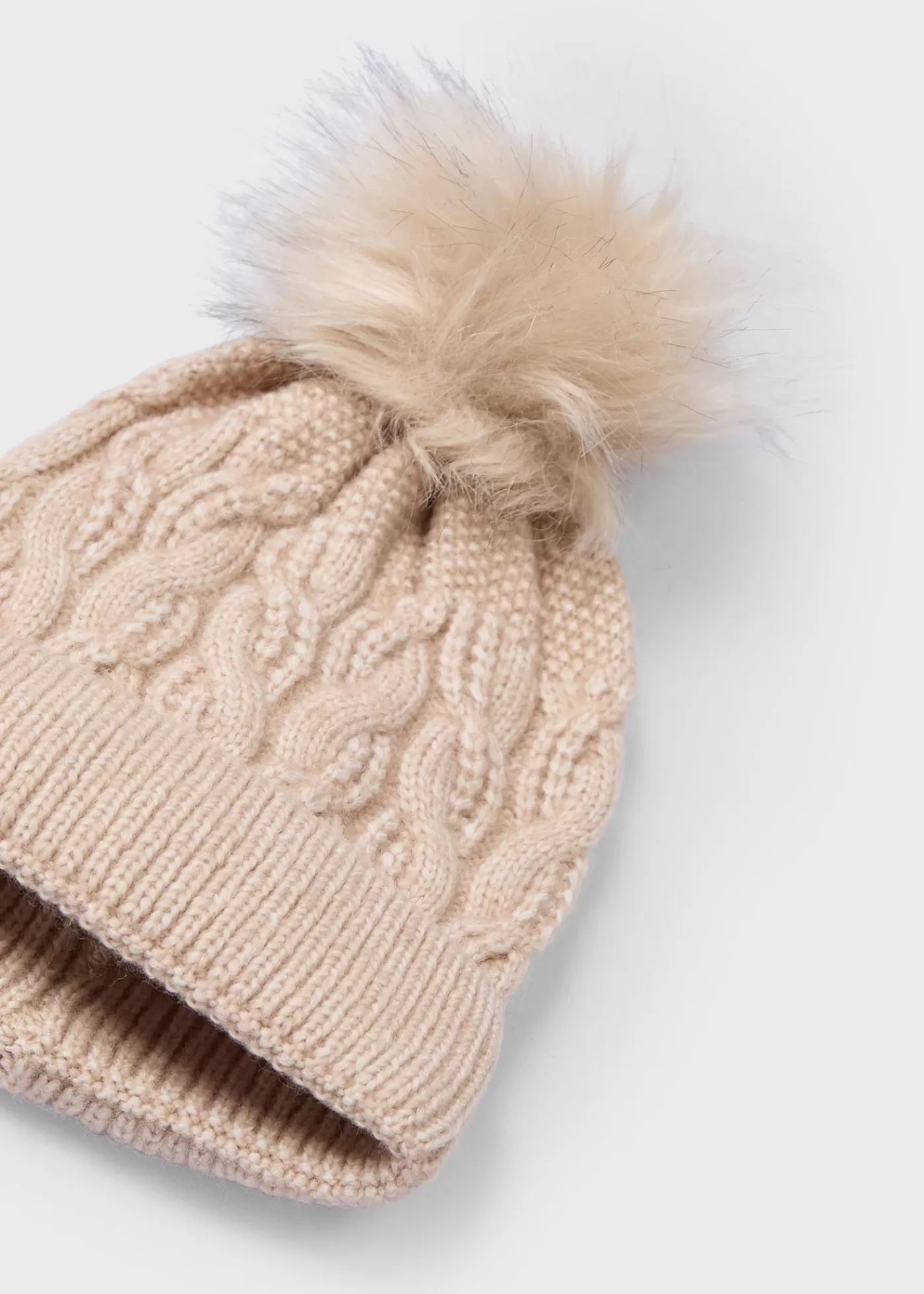 Mayoral Girl Pom Pom Hat Sand Store