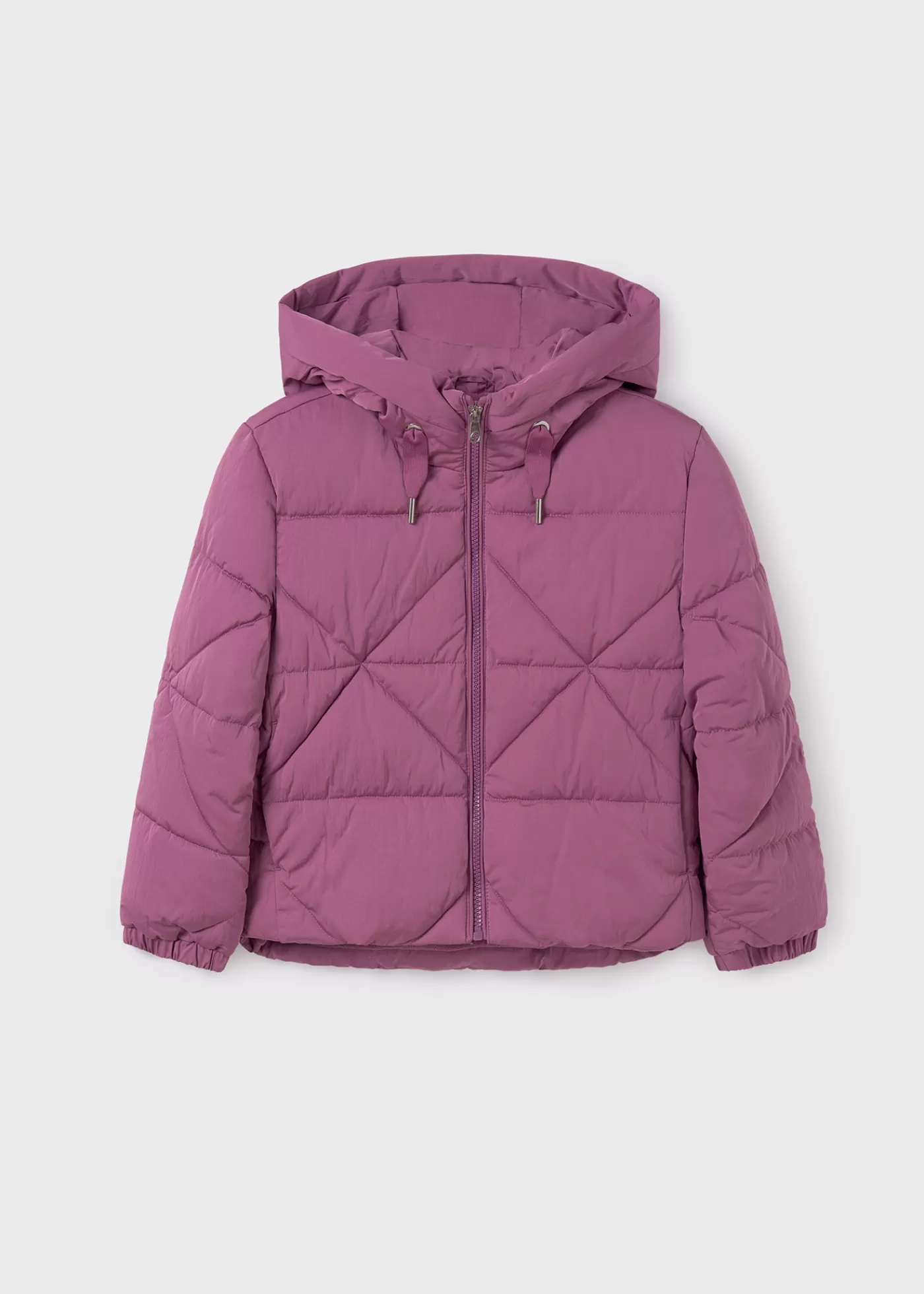 Mayoral Girl Quilted Coat Mauve Fashion