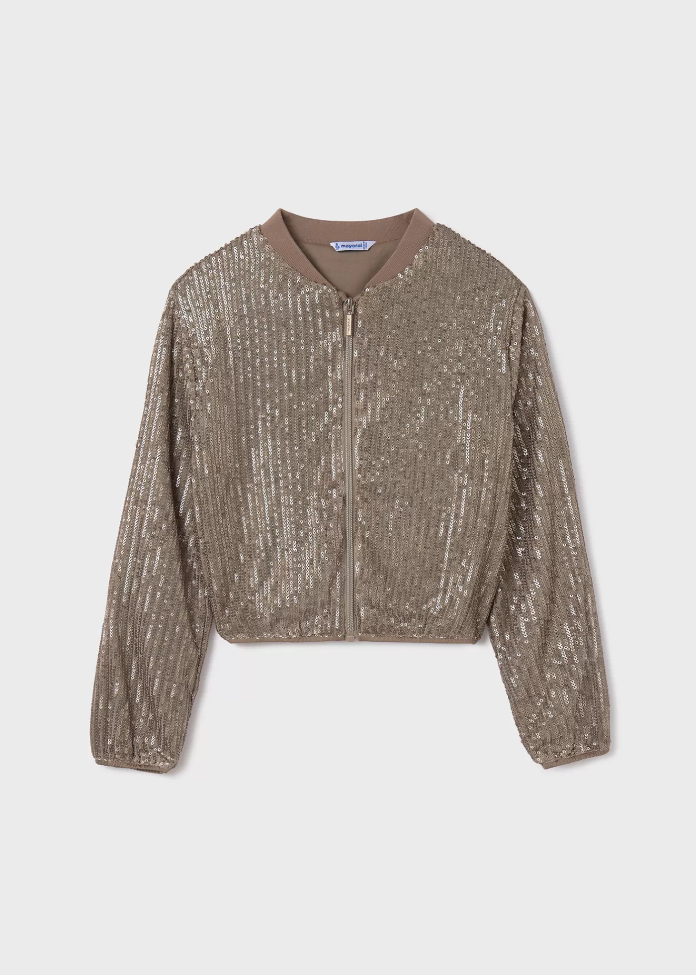 Mayoral Girl Sequin Bomber Jacket Moka Cheap