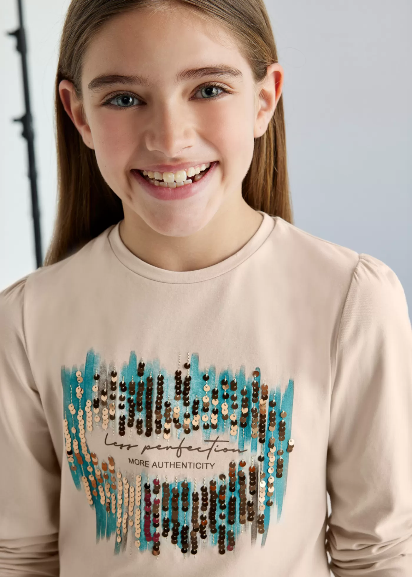 Mayoral Girl Sequin T-Shirt Stone Shop