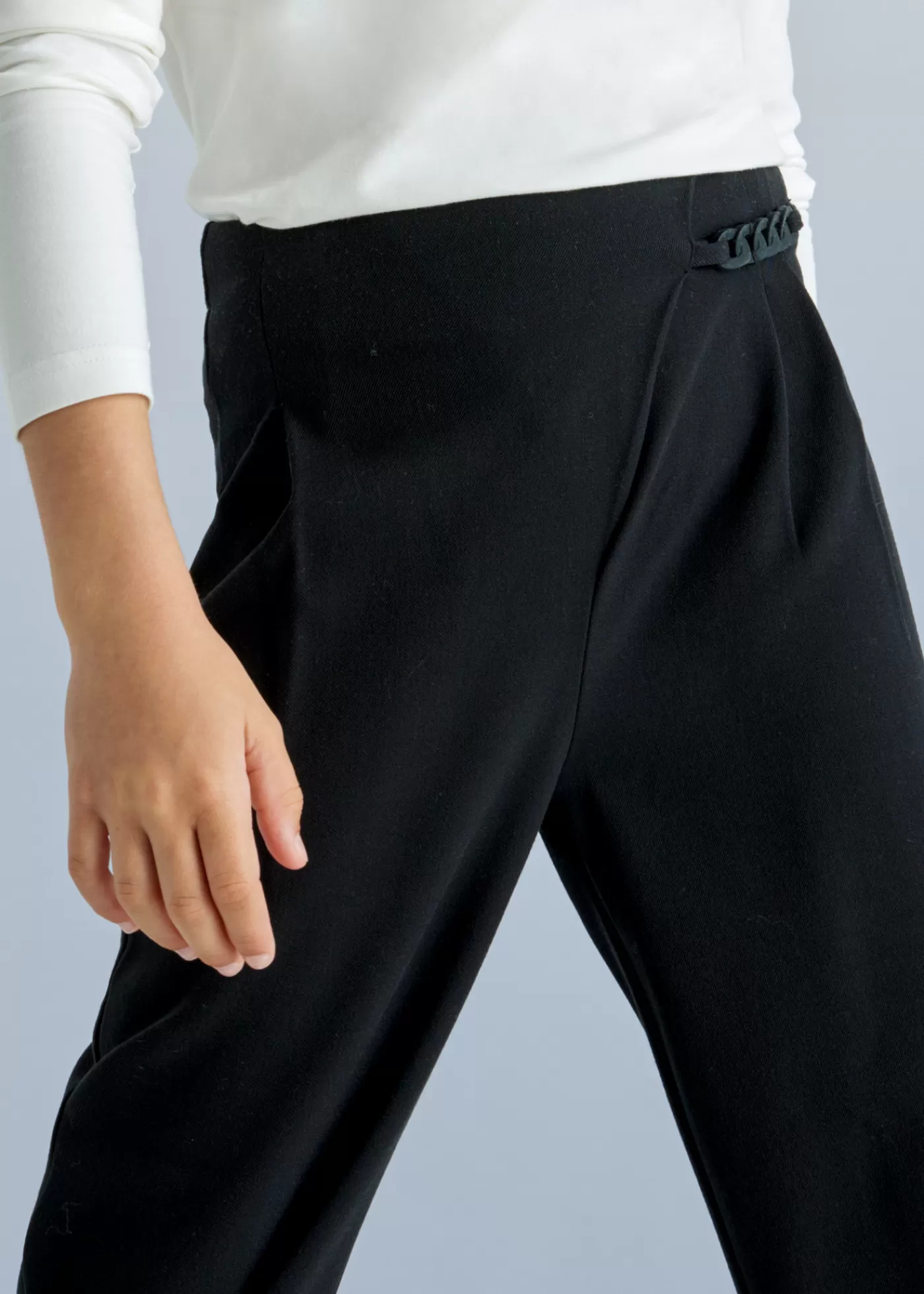 Mayoral Girl Straight Pants Black Flash Sale