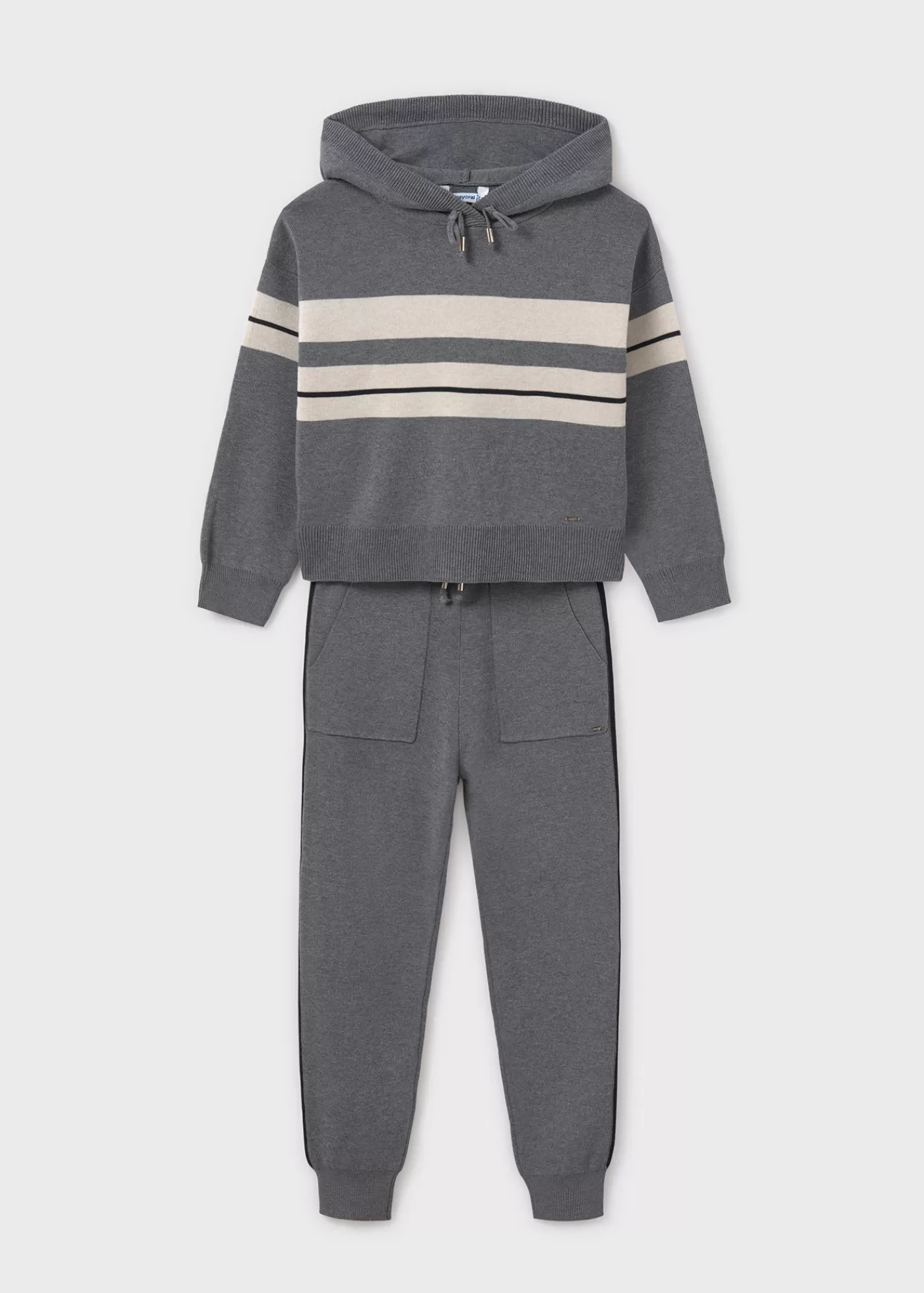 Mayoral Girl Striped Tracksuit Set Titaniumvigoré Clearance