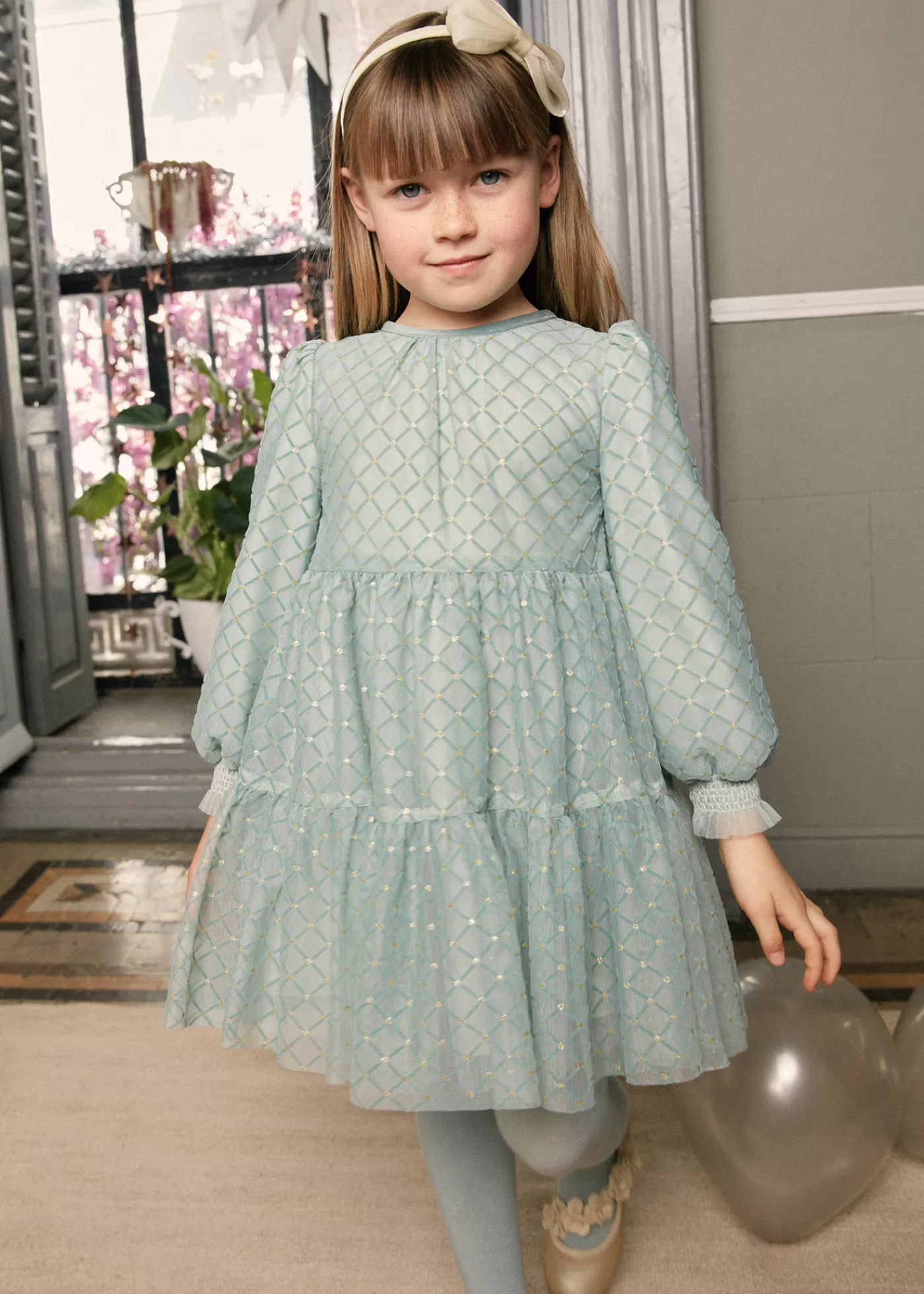 Mayoral Girl Tulle Dress Jade Fashion