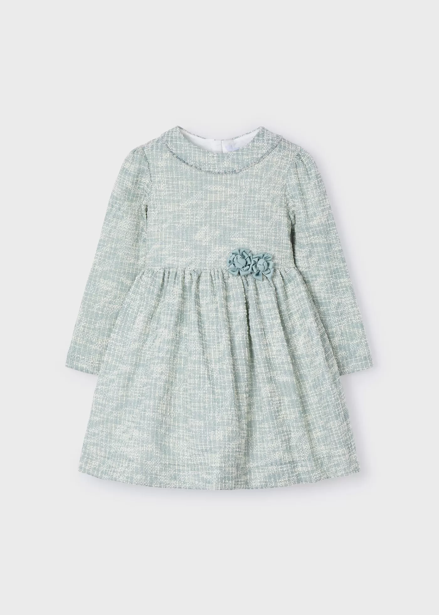 Mayoral Girl Tweed Dress Jade Clearance