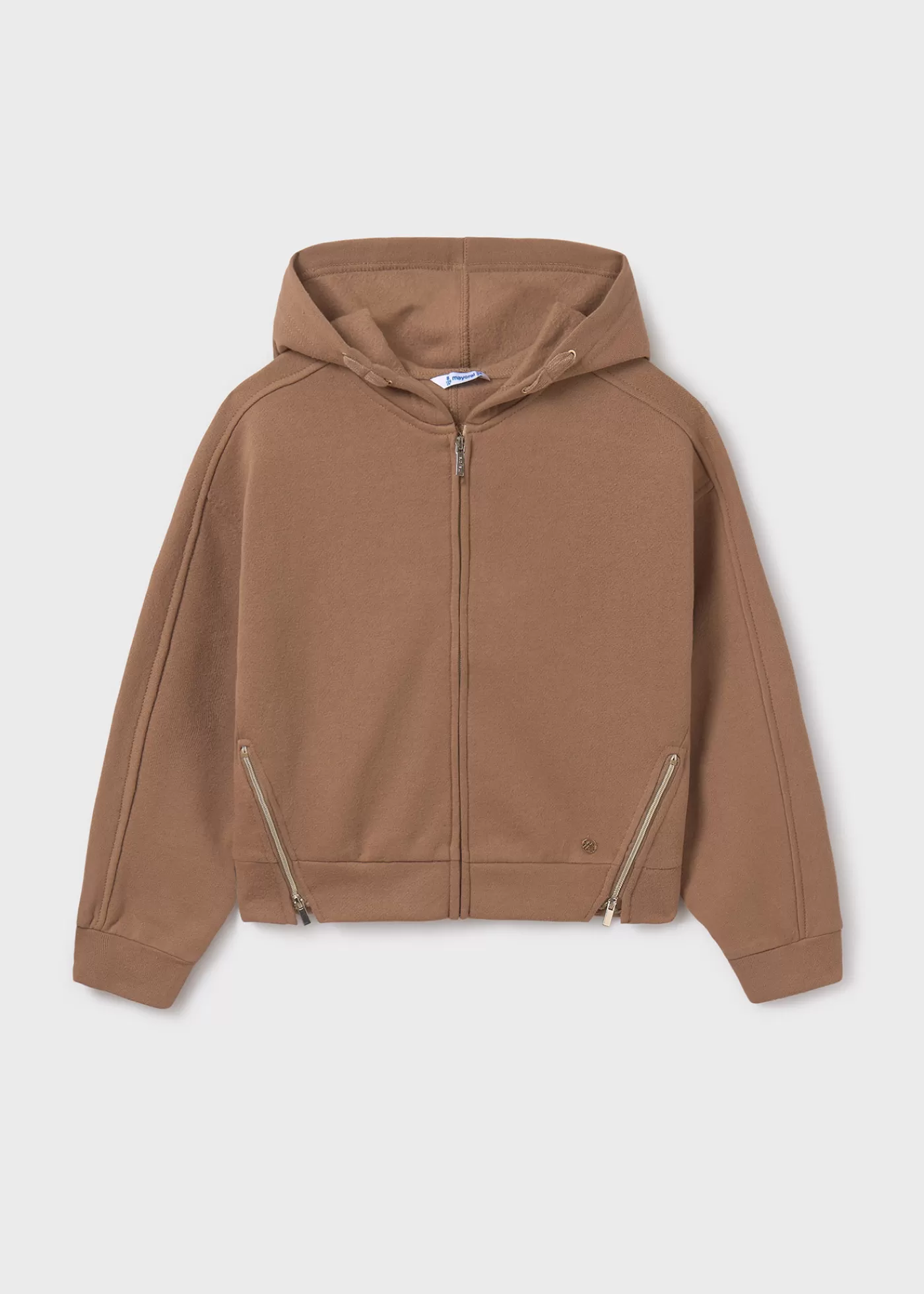 Mayoral Girl Zip Hoodie Cinnamon Flash Sale