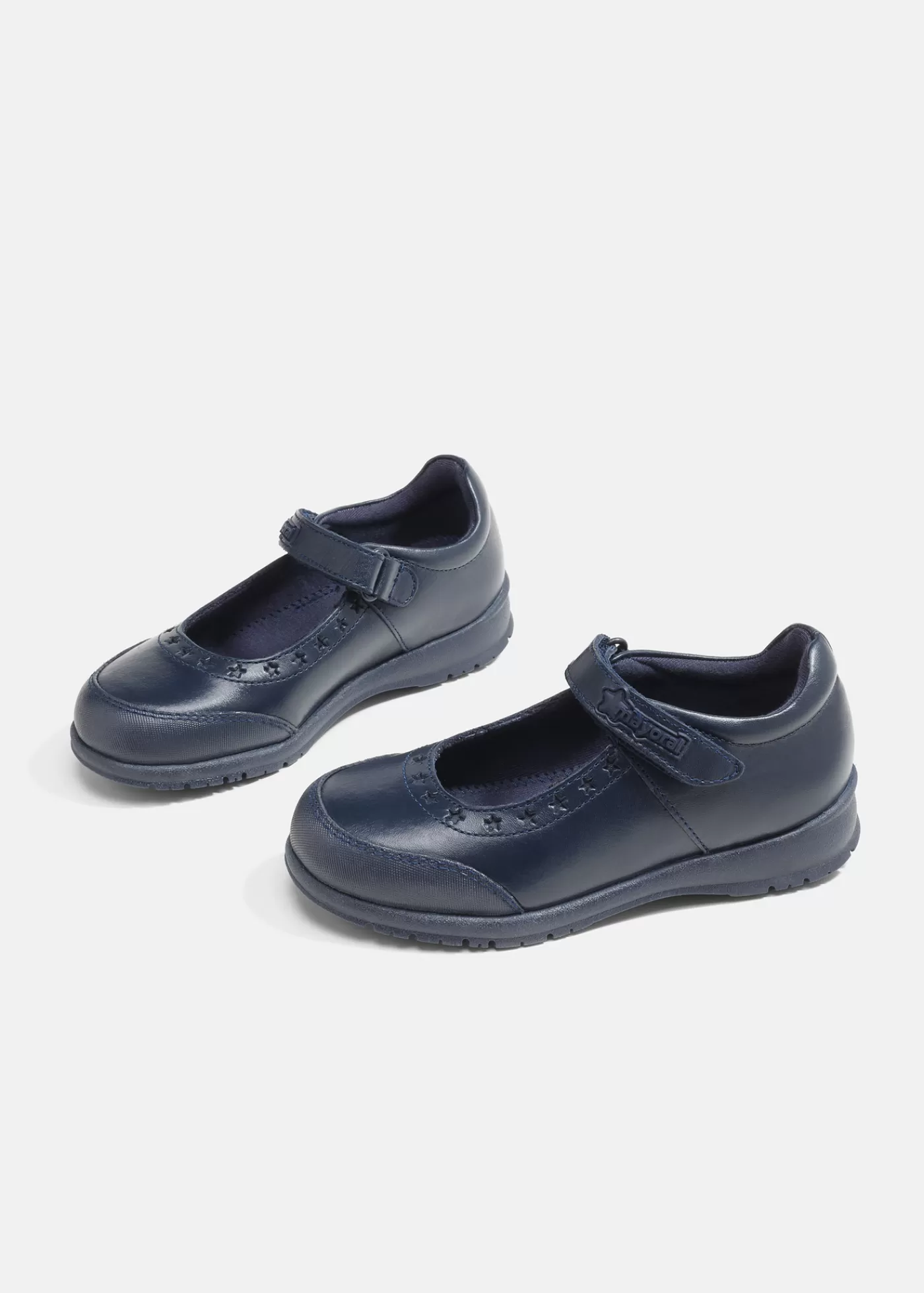 Mayoral Leather mary janes girl Navyblue Clearance