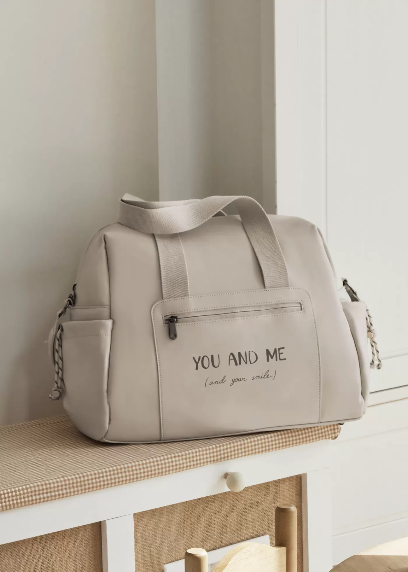 Mayoral Lettering Diaper Bag Ice Hot