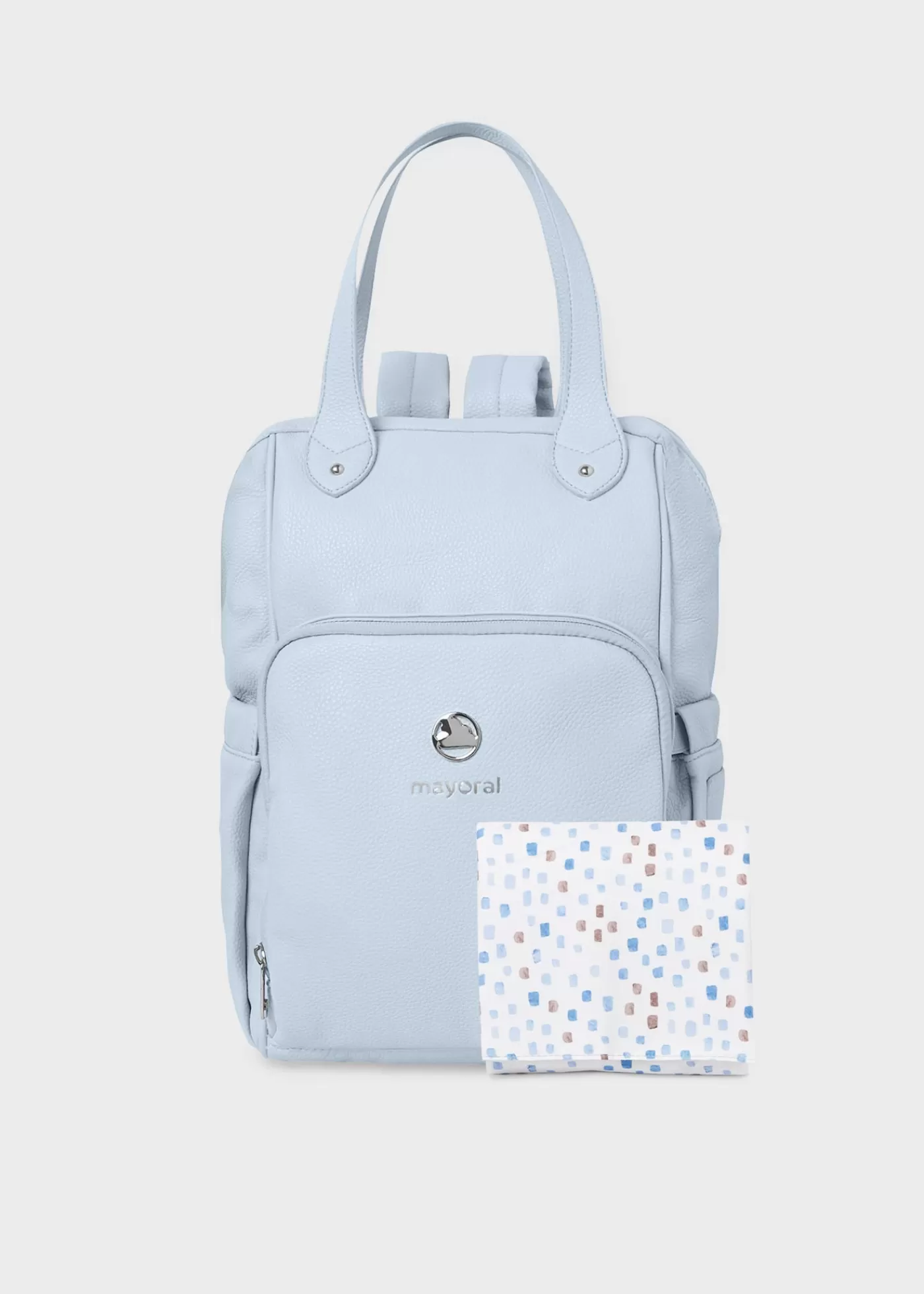 Mayoral Maternity Backpack with Printed Changing Mat OldBlue Cheap