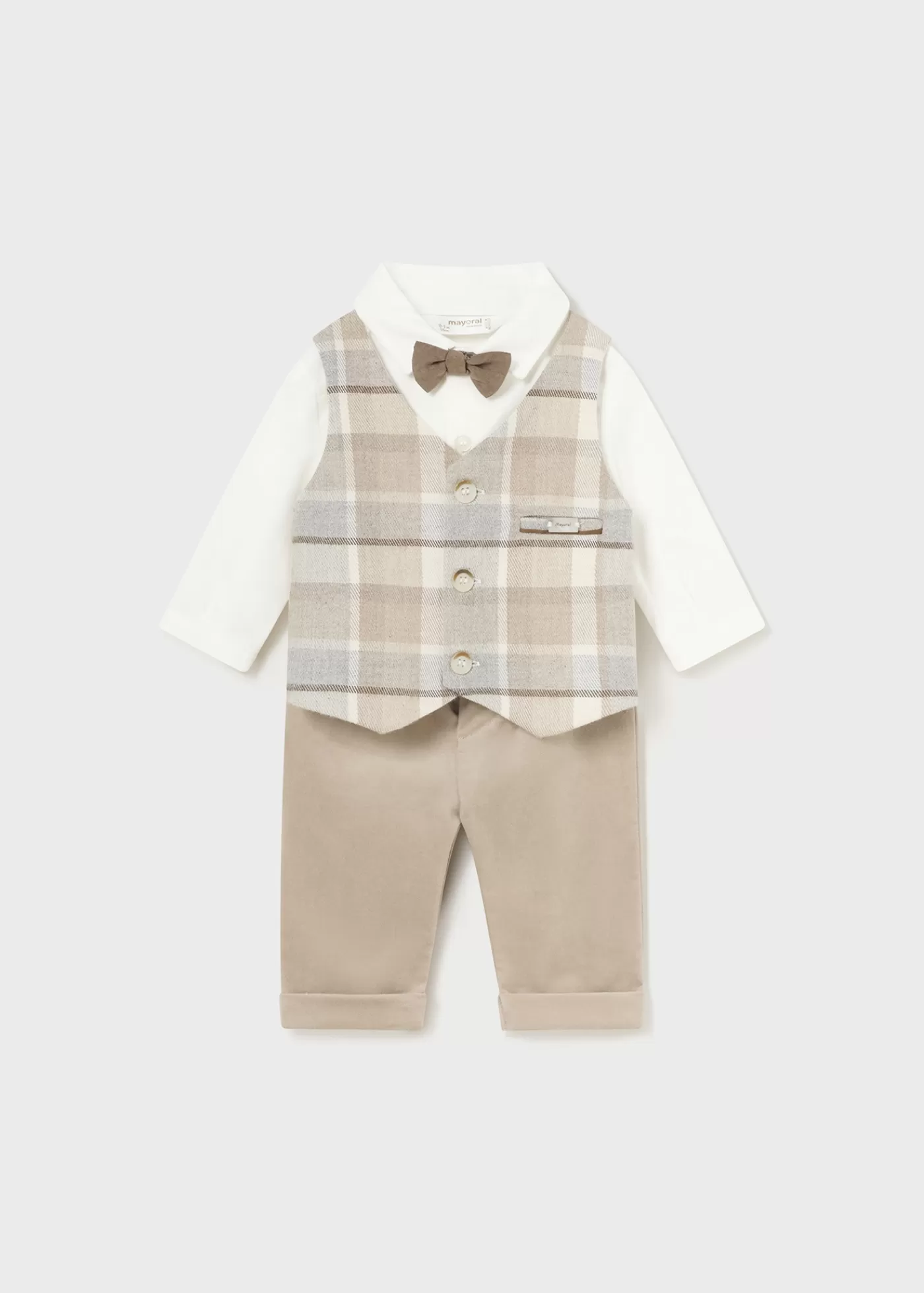 Mayoral Newborn 3 Piece Formal Set 0 New