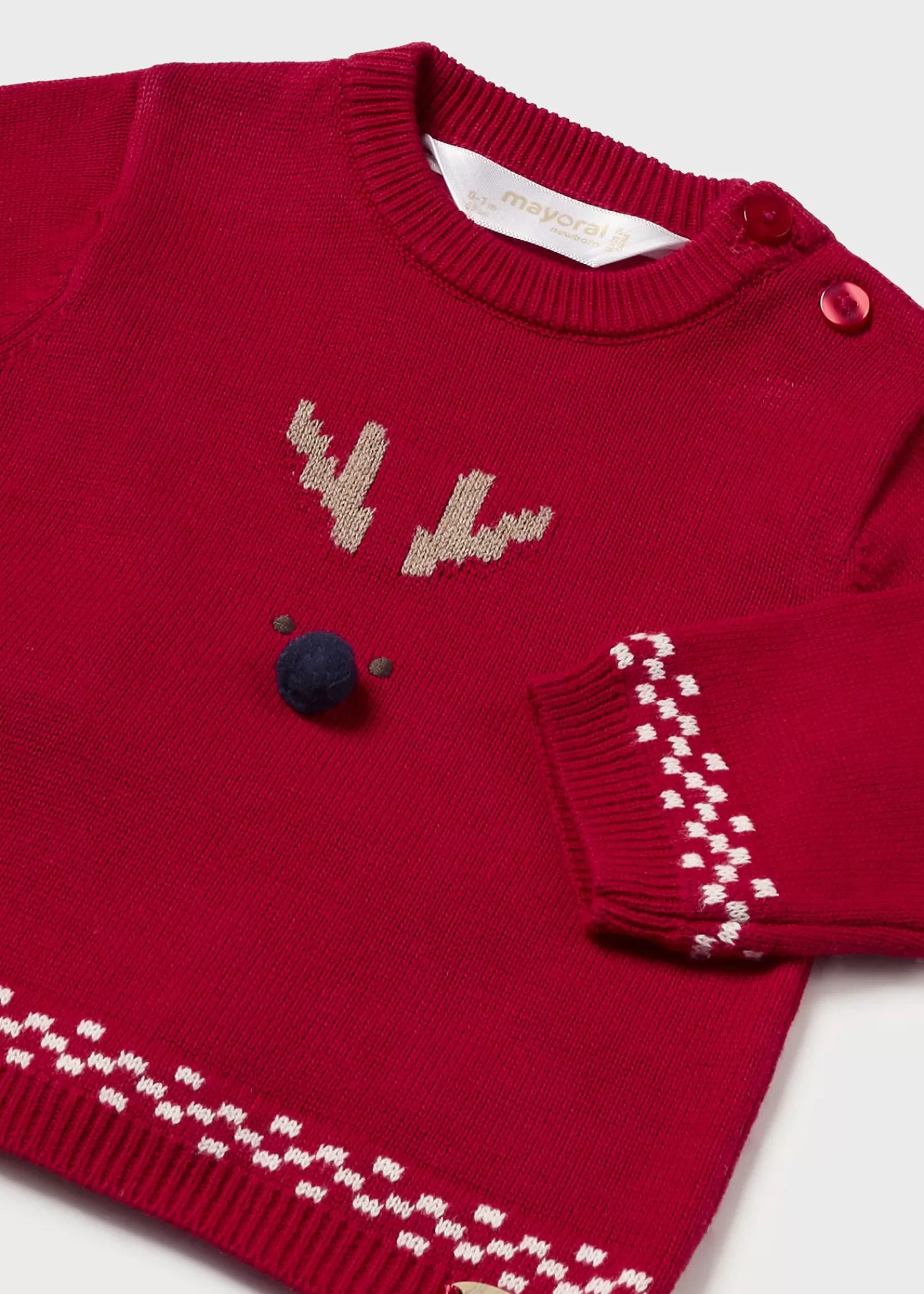 Mayoral Newborn 3 Piece Reindeer Set Red Best Sale