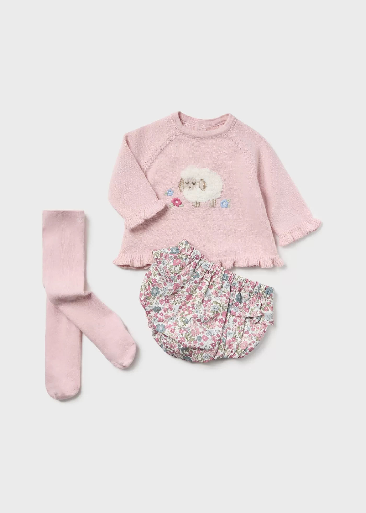 Mayoral Newborn 3 Piece Set Babypink Outlet