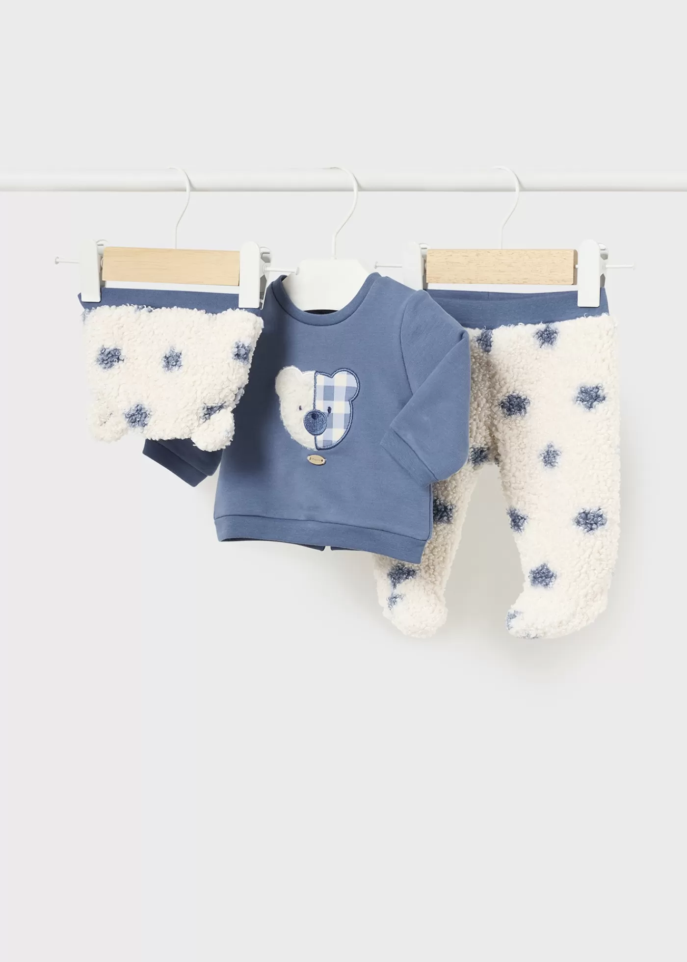 Mayoral Newborn 3 Piece Star Set Midblue Sale