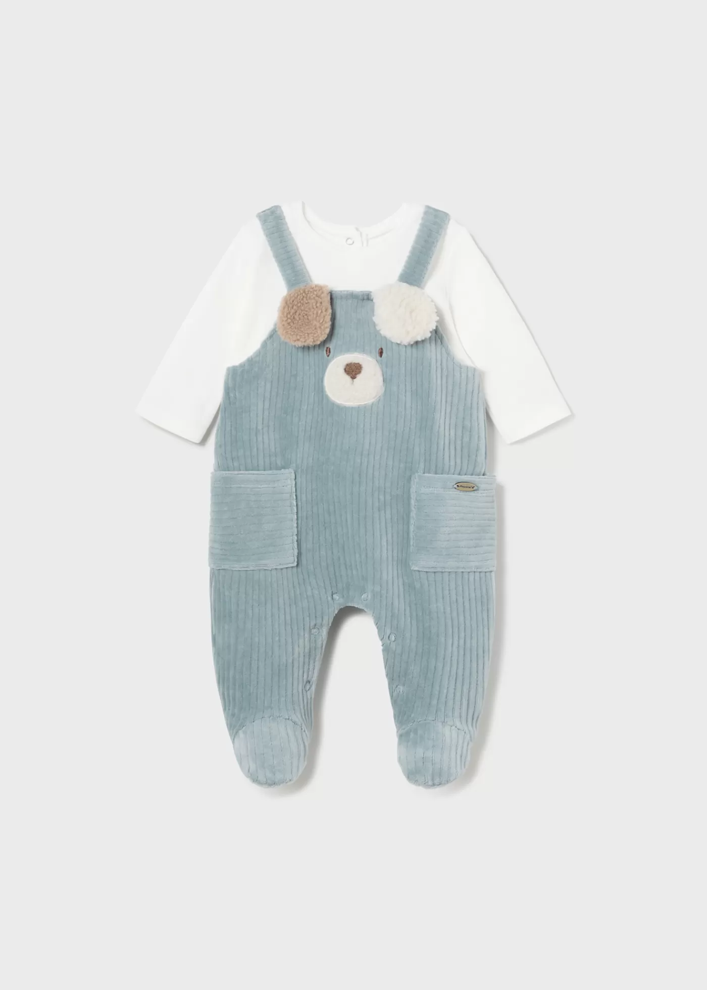 Mayoral Newborn Corduroy Teddy One-Piece 0 Hot