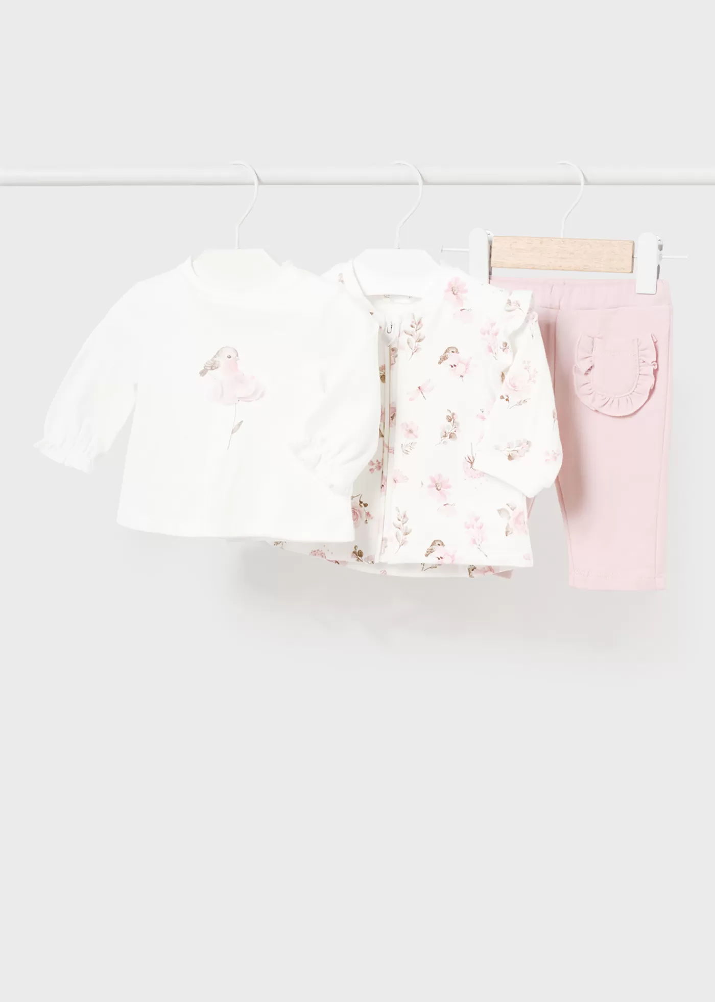 Mayoral Newborn Girl 3 Piece Set 0 Best Sale