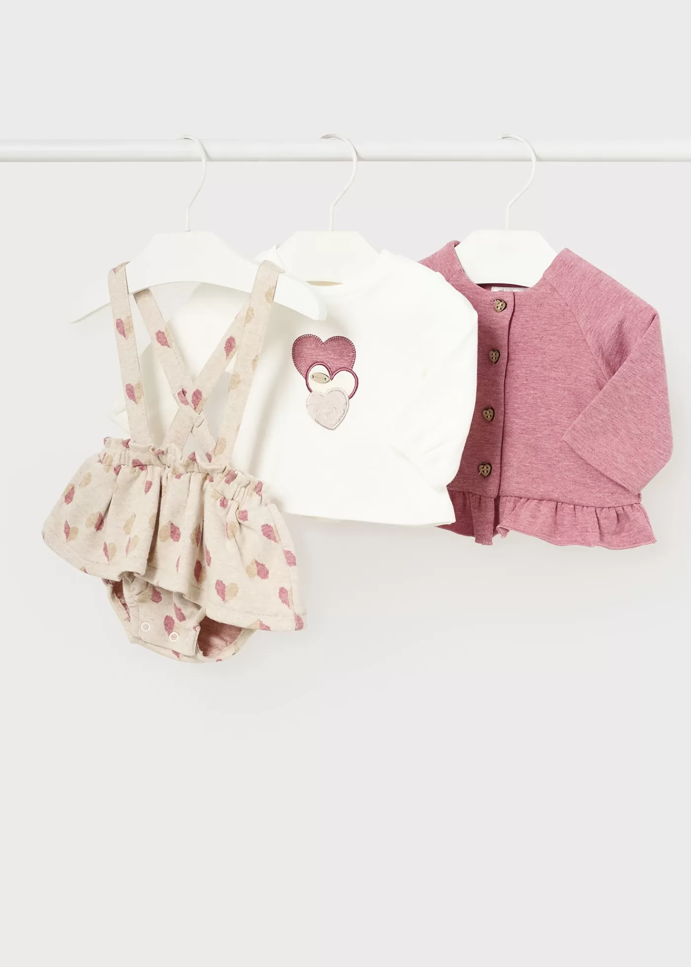 Mayoral Newborn Girl 3 Piece Set Midroseheather Outlet