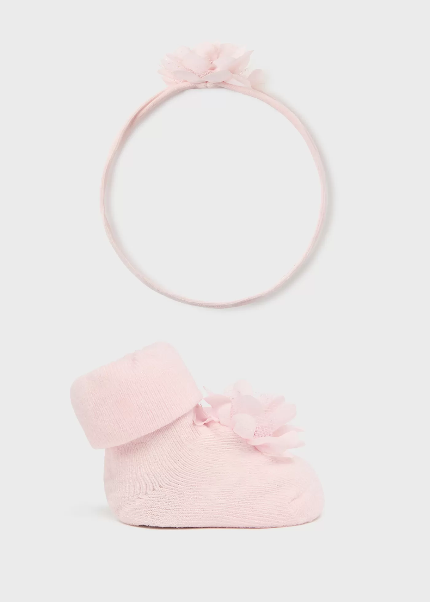 Mayoral Newborn Girl Headband and Socks Set Blush Shop