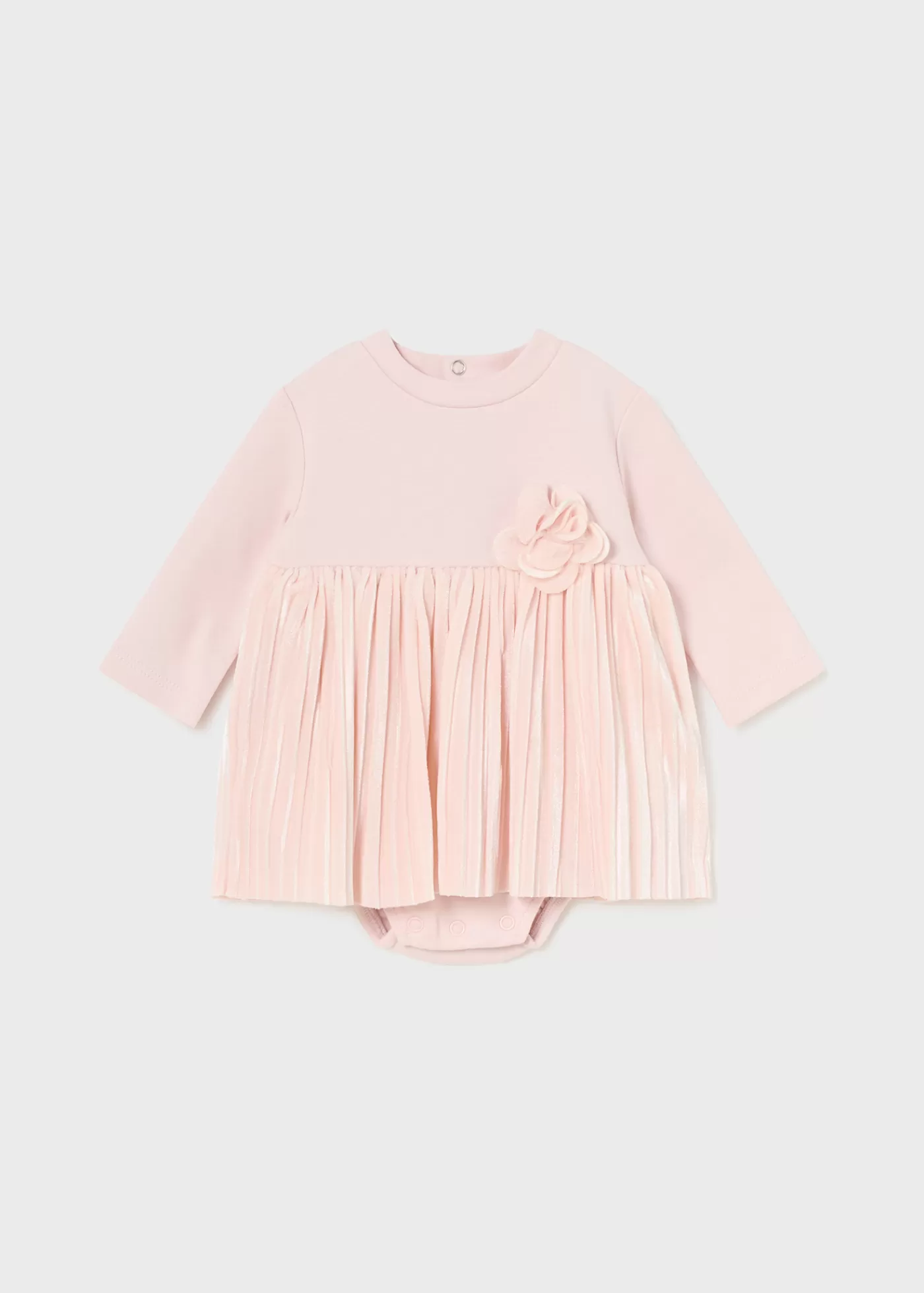 Mayoral Newborn Girl Pleated Dress Blush Store