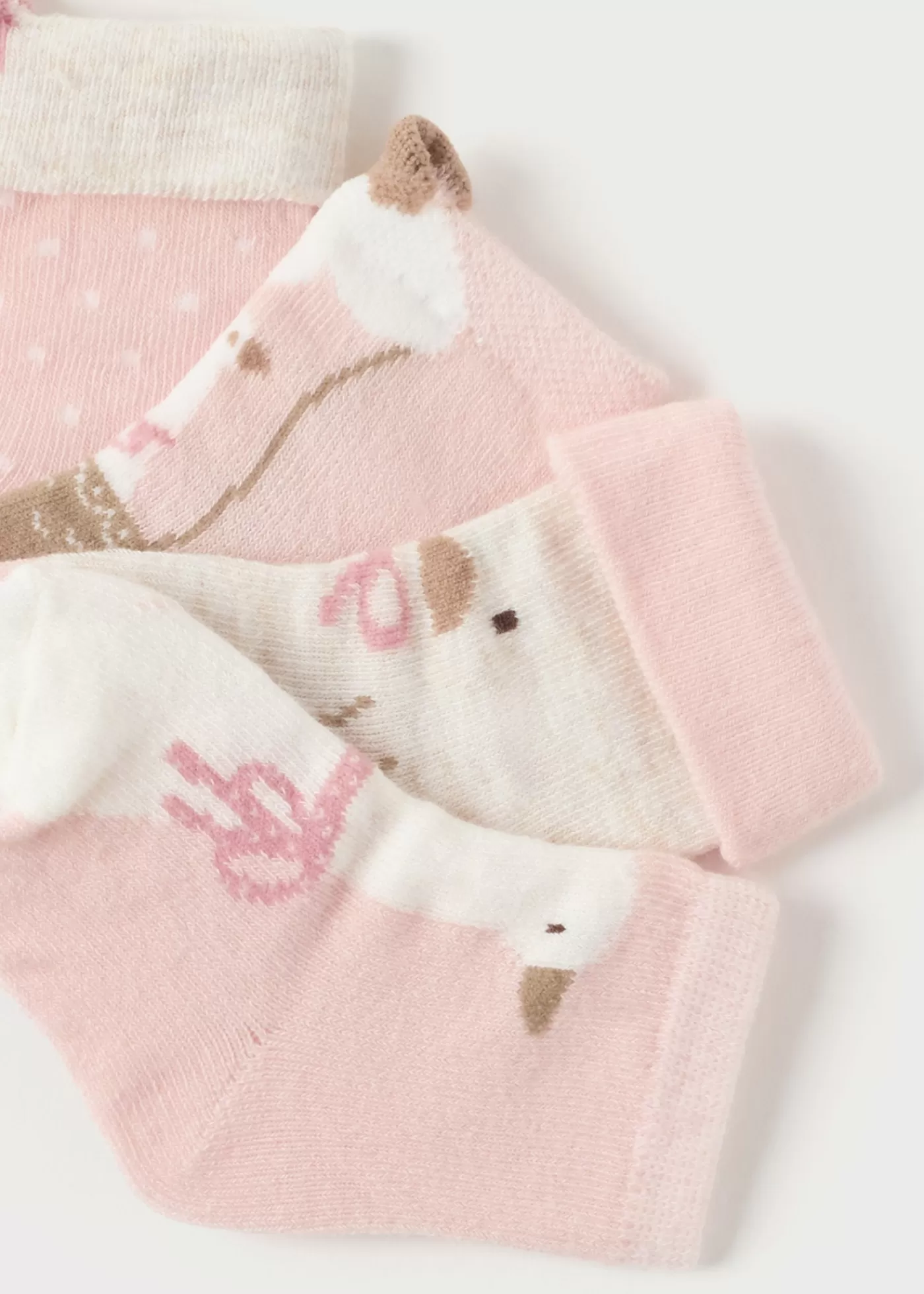 Mayoral Newborn Girl Set of 4 Duck Socks Babypink Online