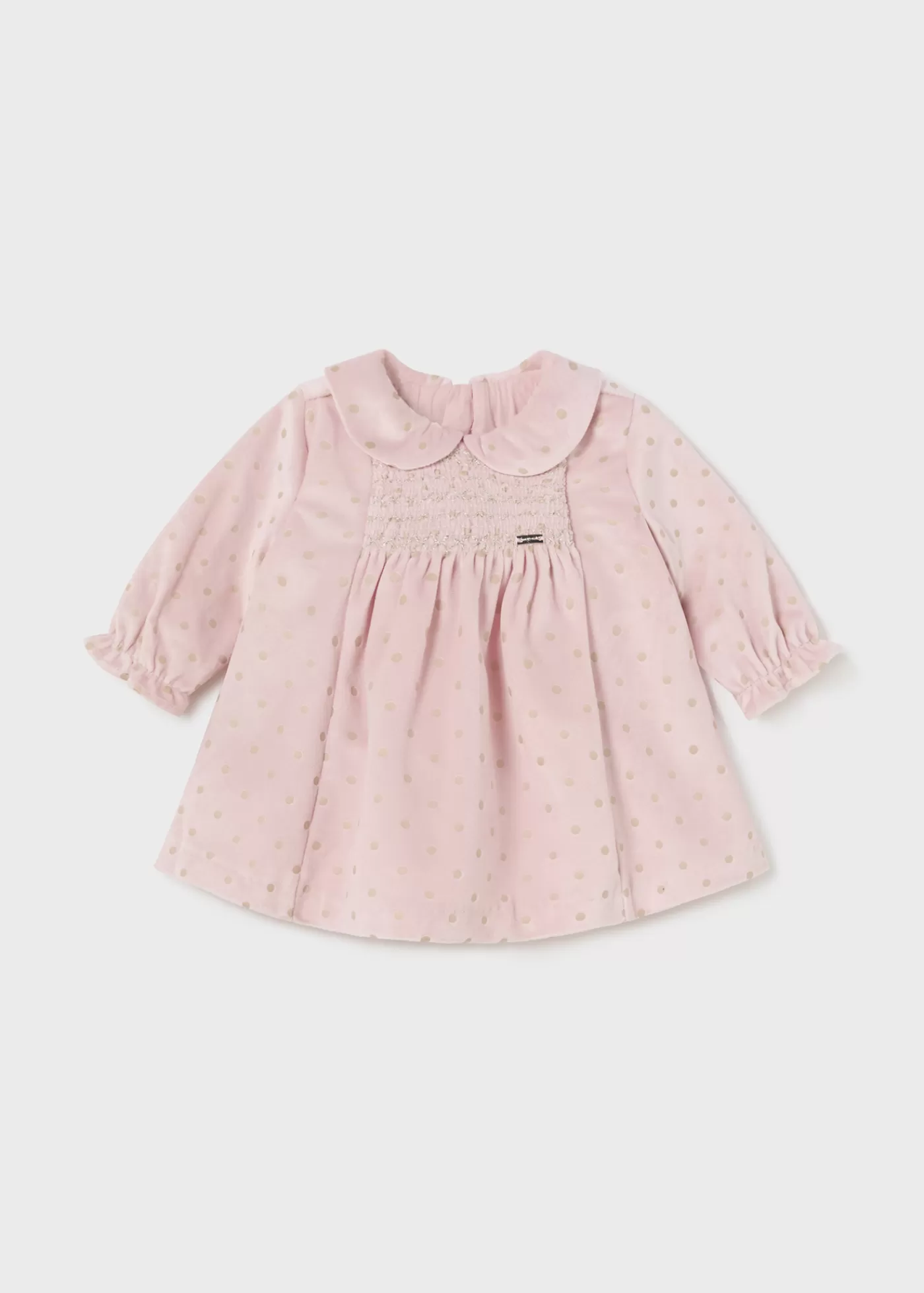 Mayoral Newborn Girl Sparkly Velvet Dress Blush Store