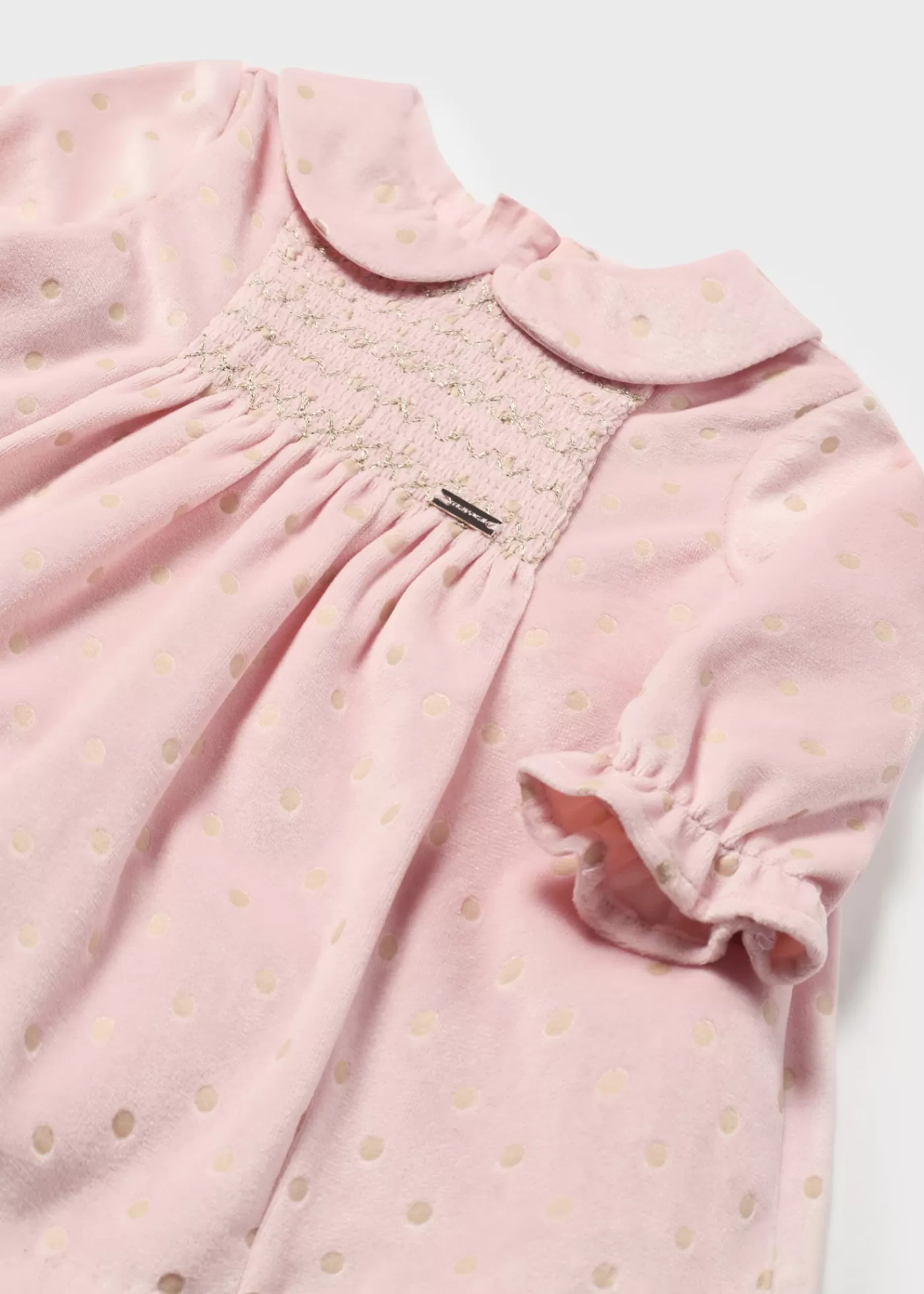 Mayoral Newborn Girl Sparkly Velvet Dress Blush Store