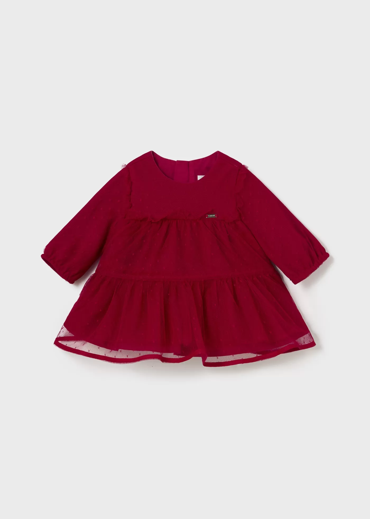 Mayoral Newborn Girl Tulle Dress Red Sale