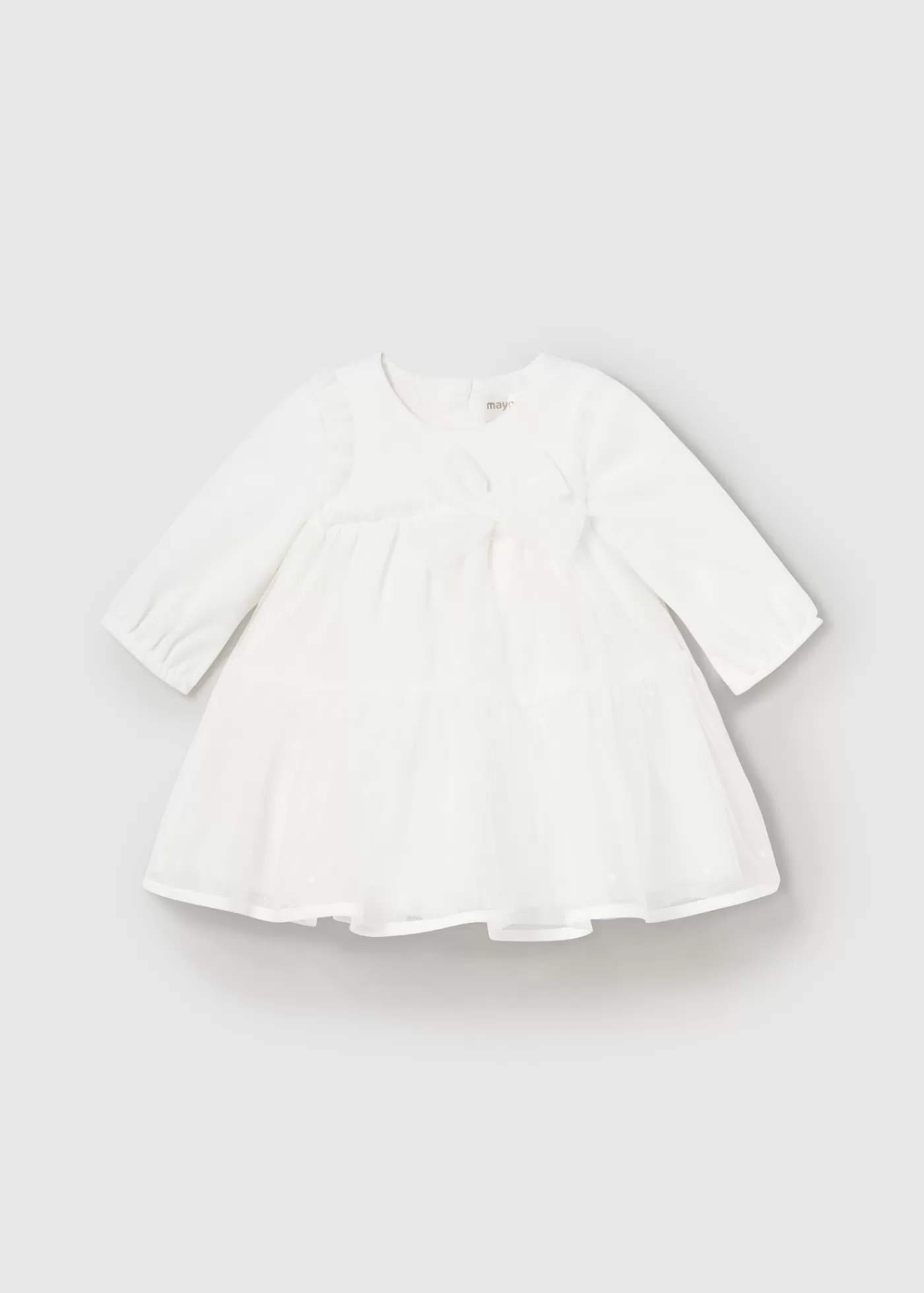 Mayoral Newborn Girl Tulle Dress Offwhite Store