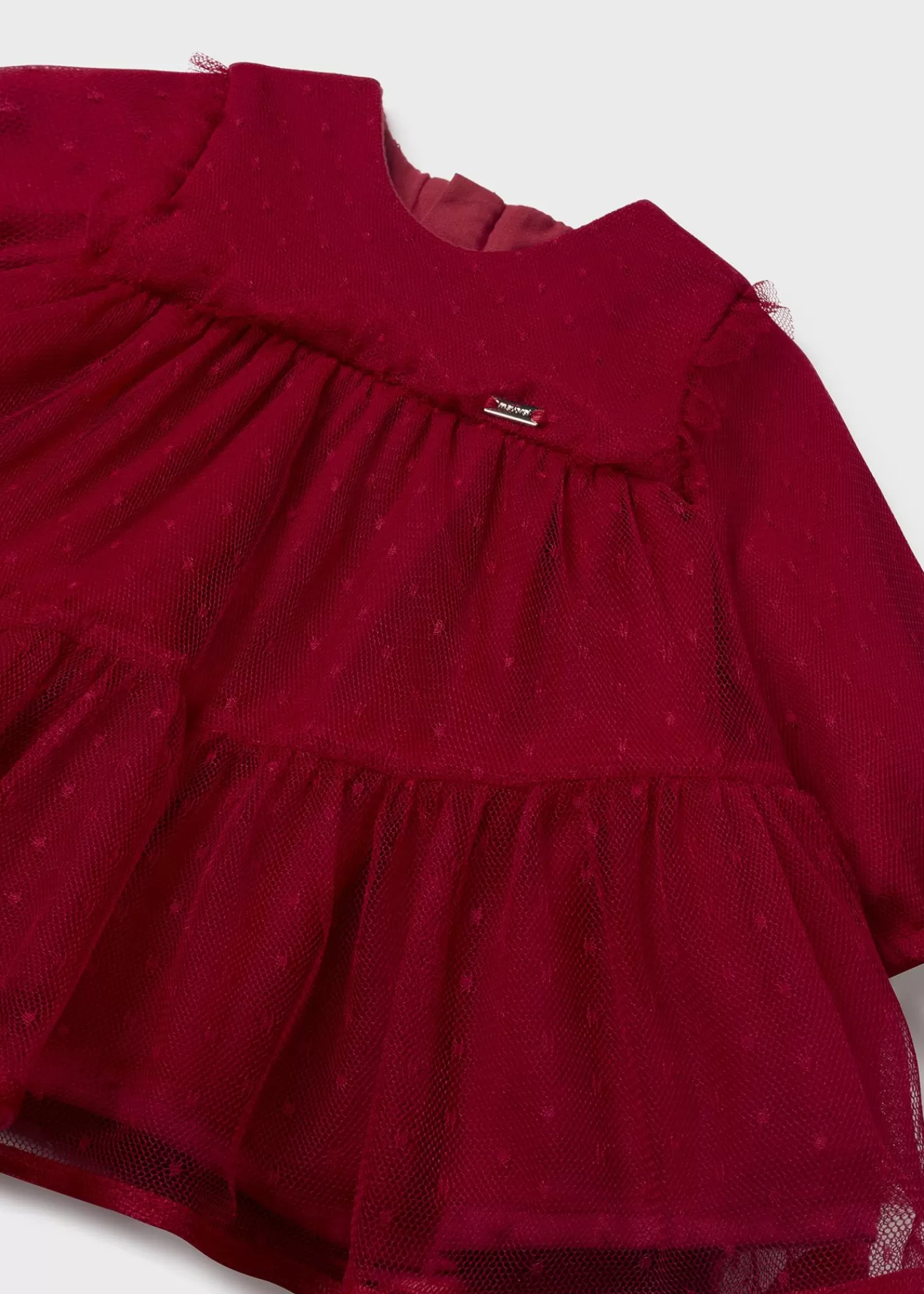 Mayoral Newborn Girl Tulle Dress Red Sale